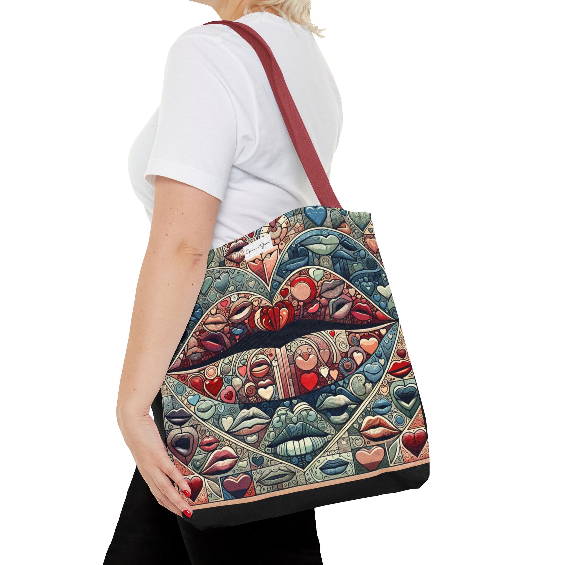 Tote Bag - BLUE LIPS - Vivienne Grace