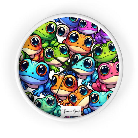 Wall Clock  - FUN FROGS
