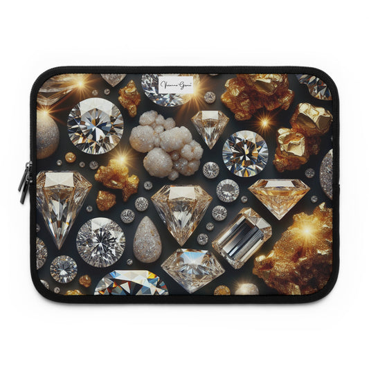 Laptop Sleeve - DIAMONDS & GOLD - Vivienne Grace
