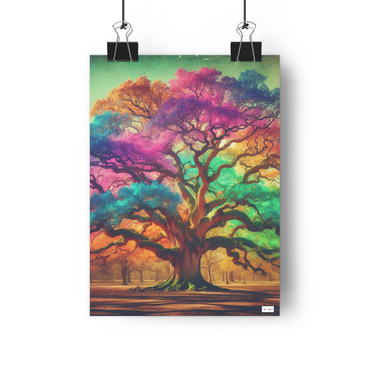 Giclée Art Print - Colorful Oak - Vivienne Grace