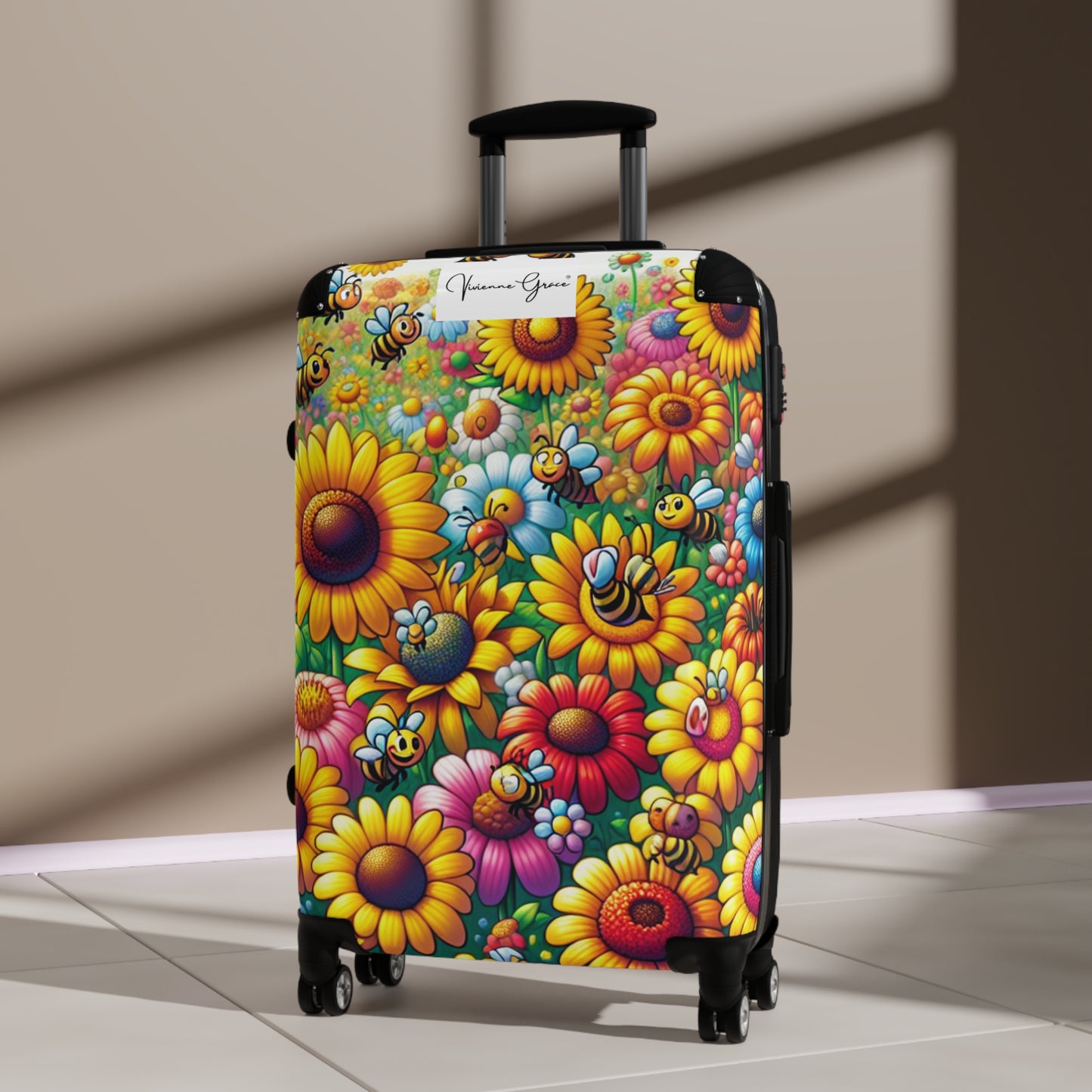 Suitcase - SUNFLOWERS/BEES