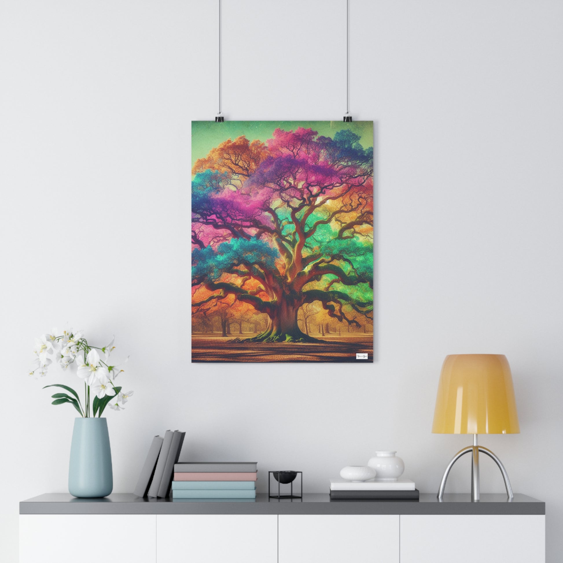 Giclée Art Print - Colorful Oak - Vivienne Grace