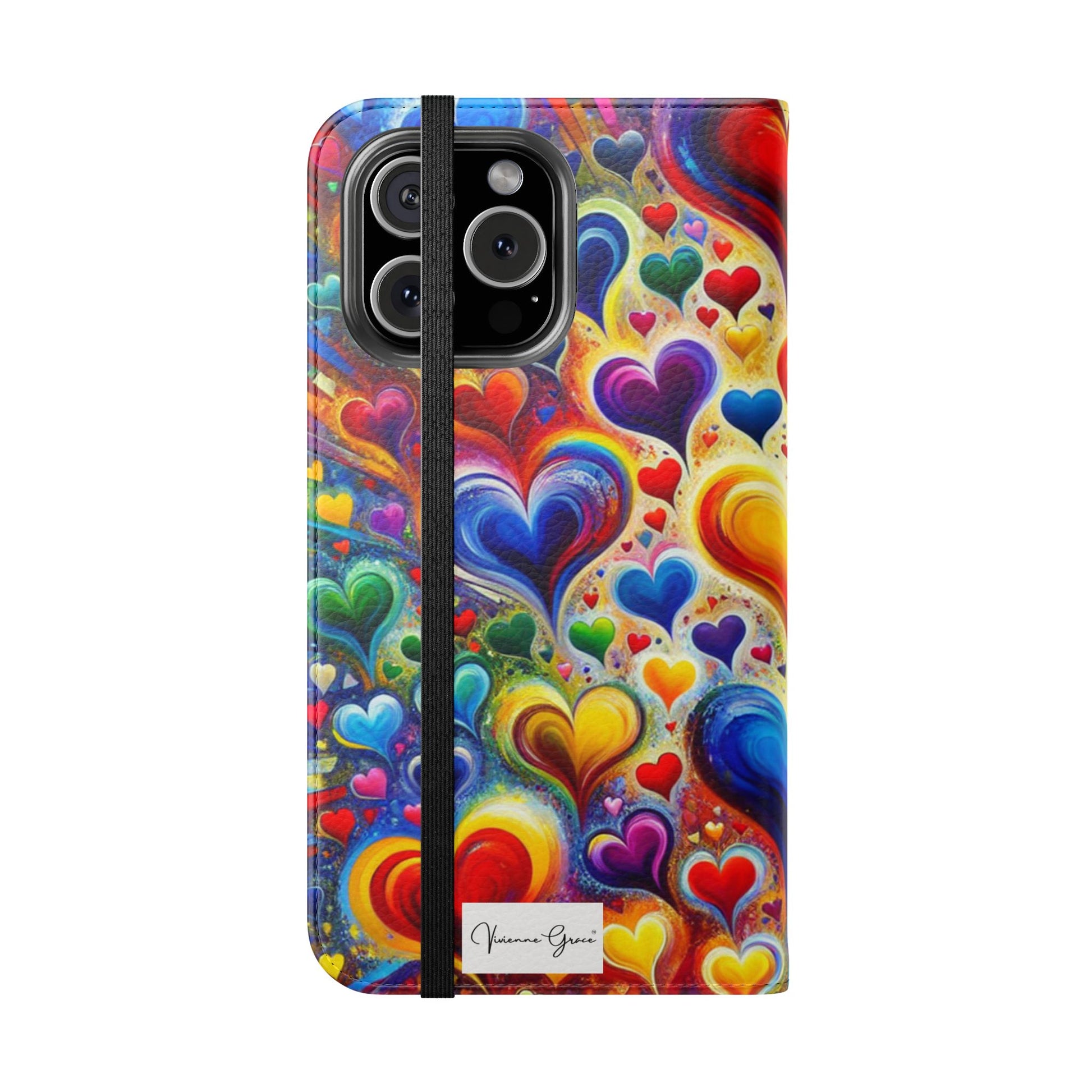 IPhone - Flip Case - BRIGHT HEARTS - Vivienne Grace