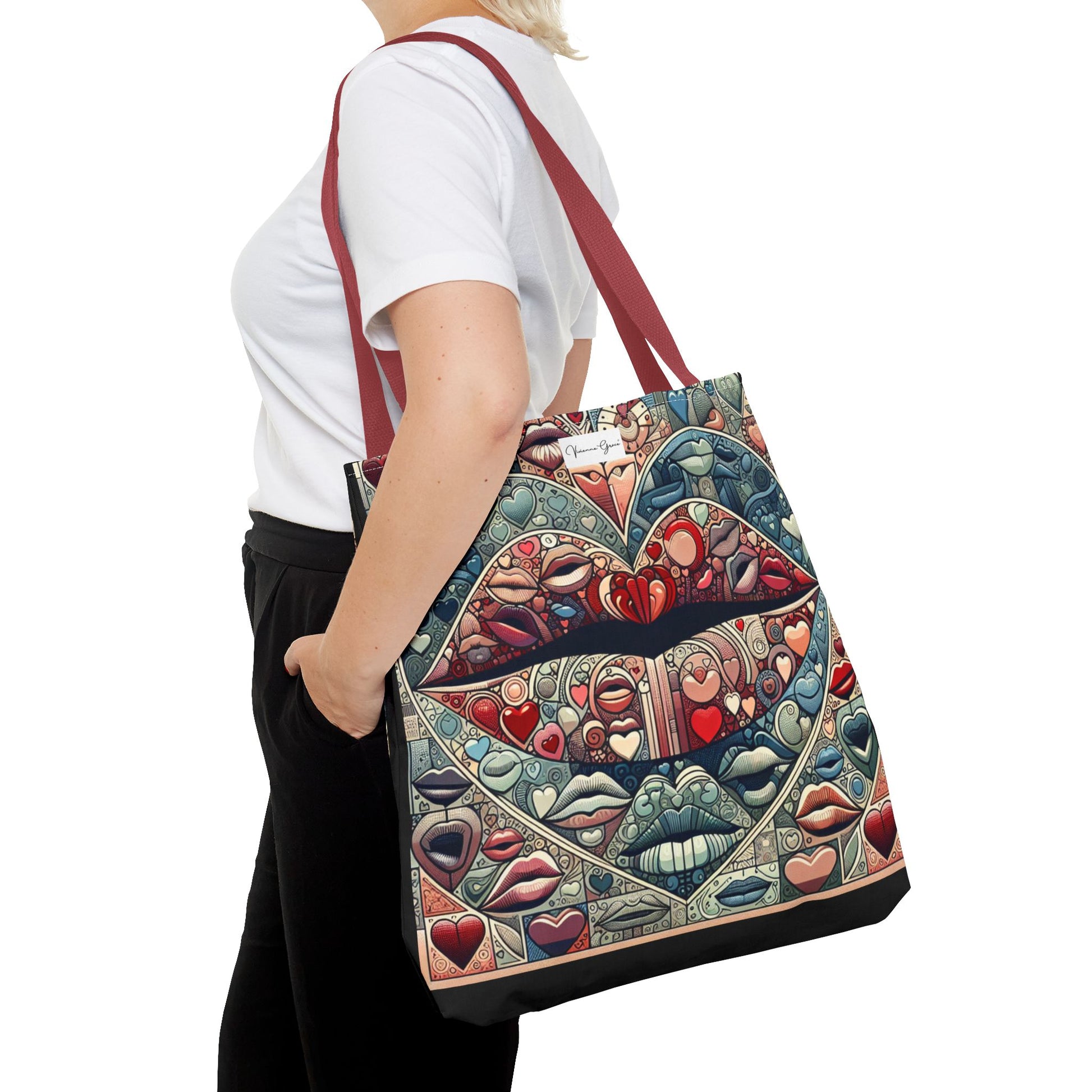 Tote Bag - BLUE LIPS - Vivienne Grace