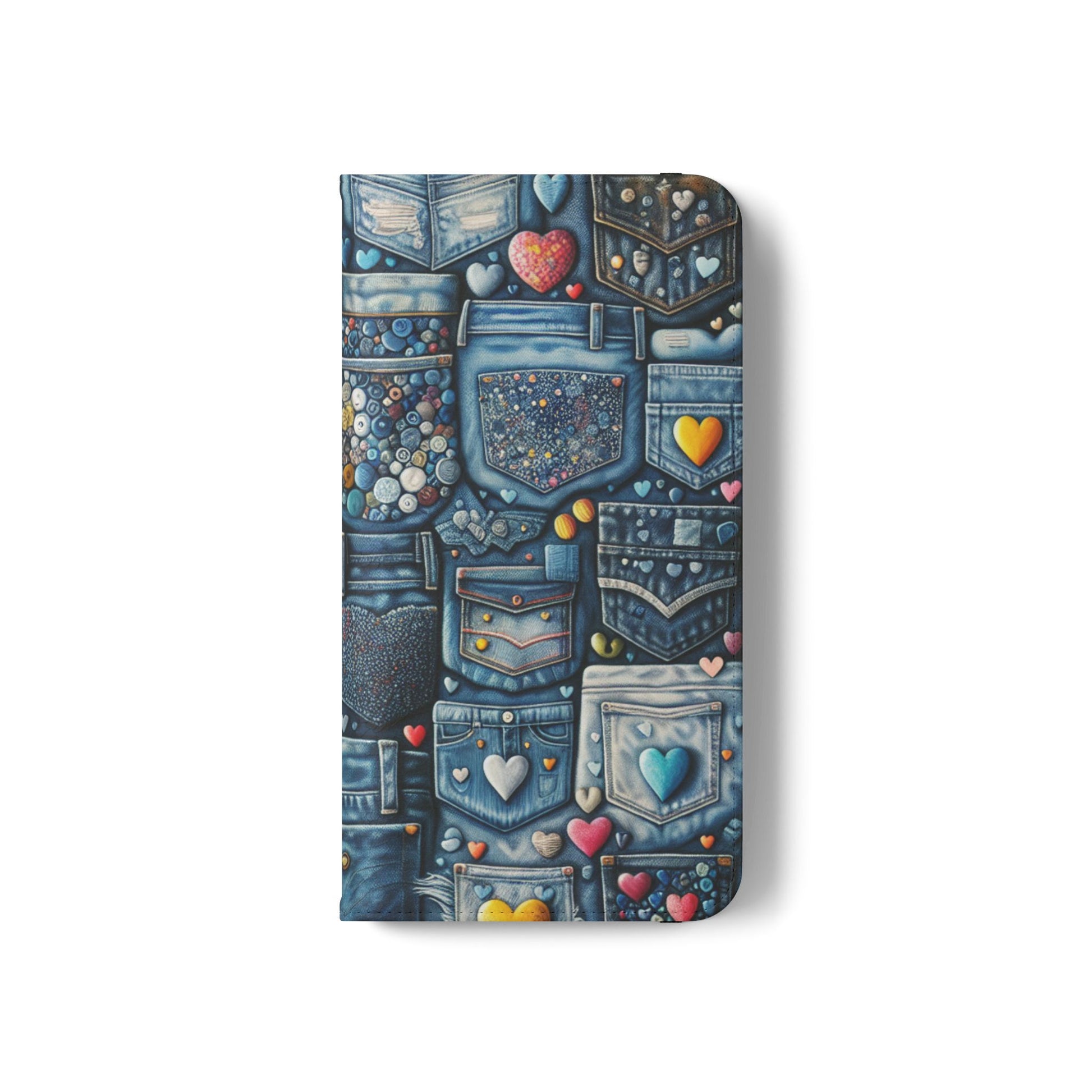 IPhone - Flip Case - BLUE JEANS - Vivienne Grace