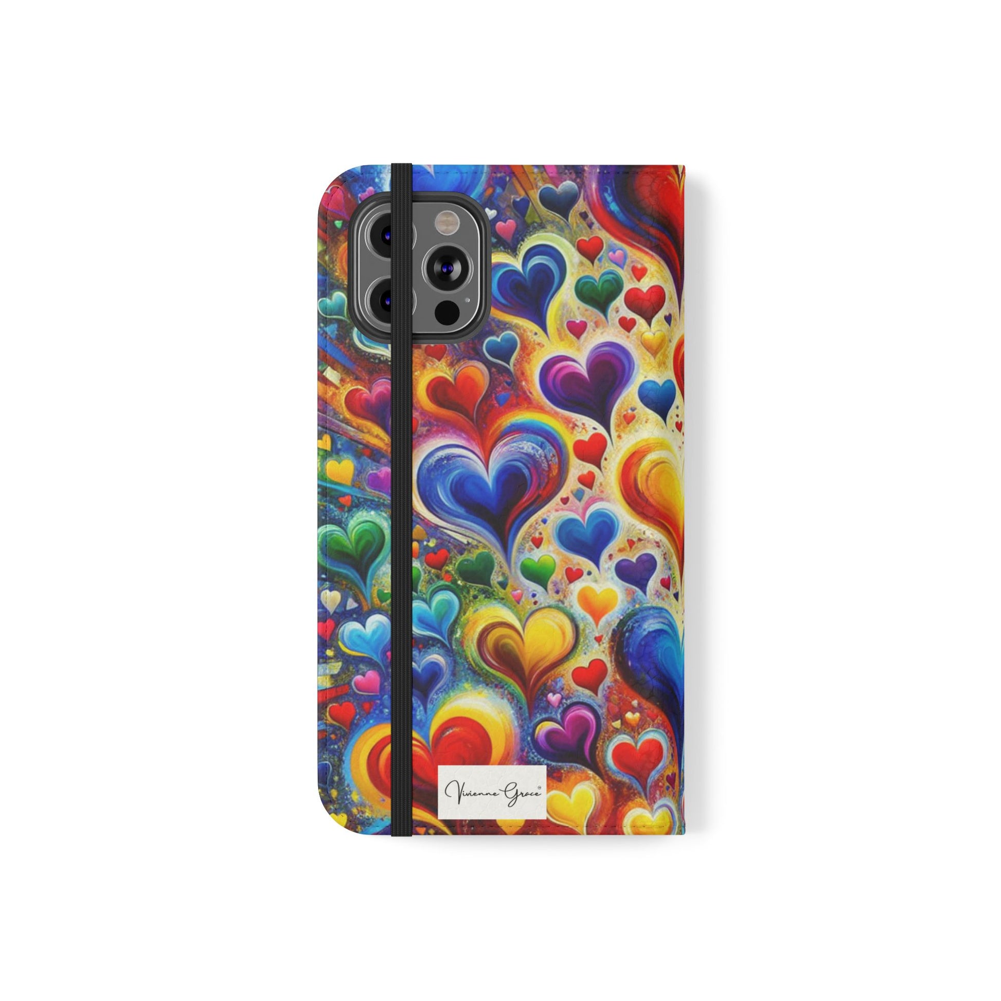 IPhone - Flip Case - BRIGHT HEARTS - Vivienne Grace
