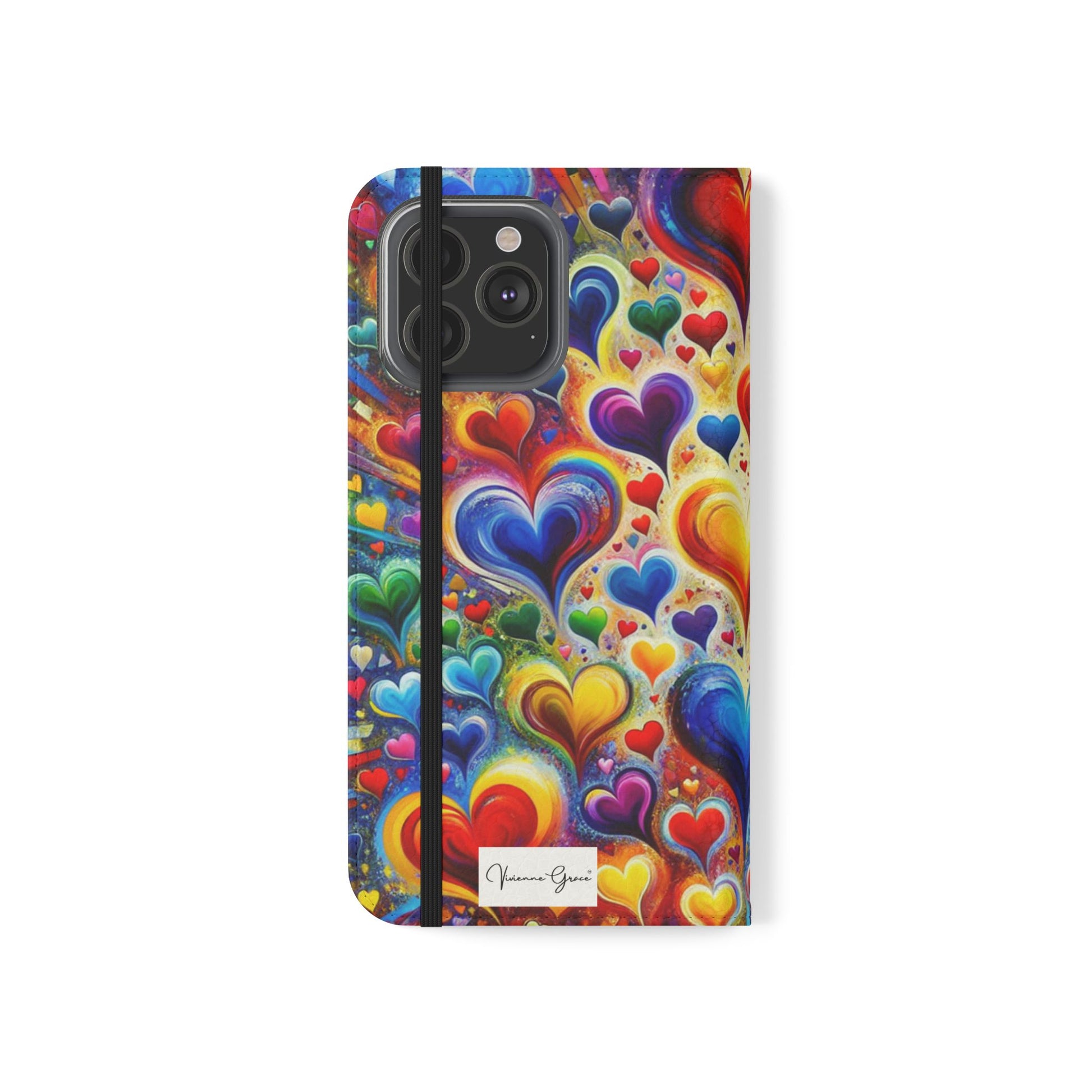 IPhone - Flip Case - BRIGHT HEARTS - Vivienne Grace