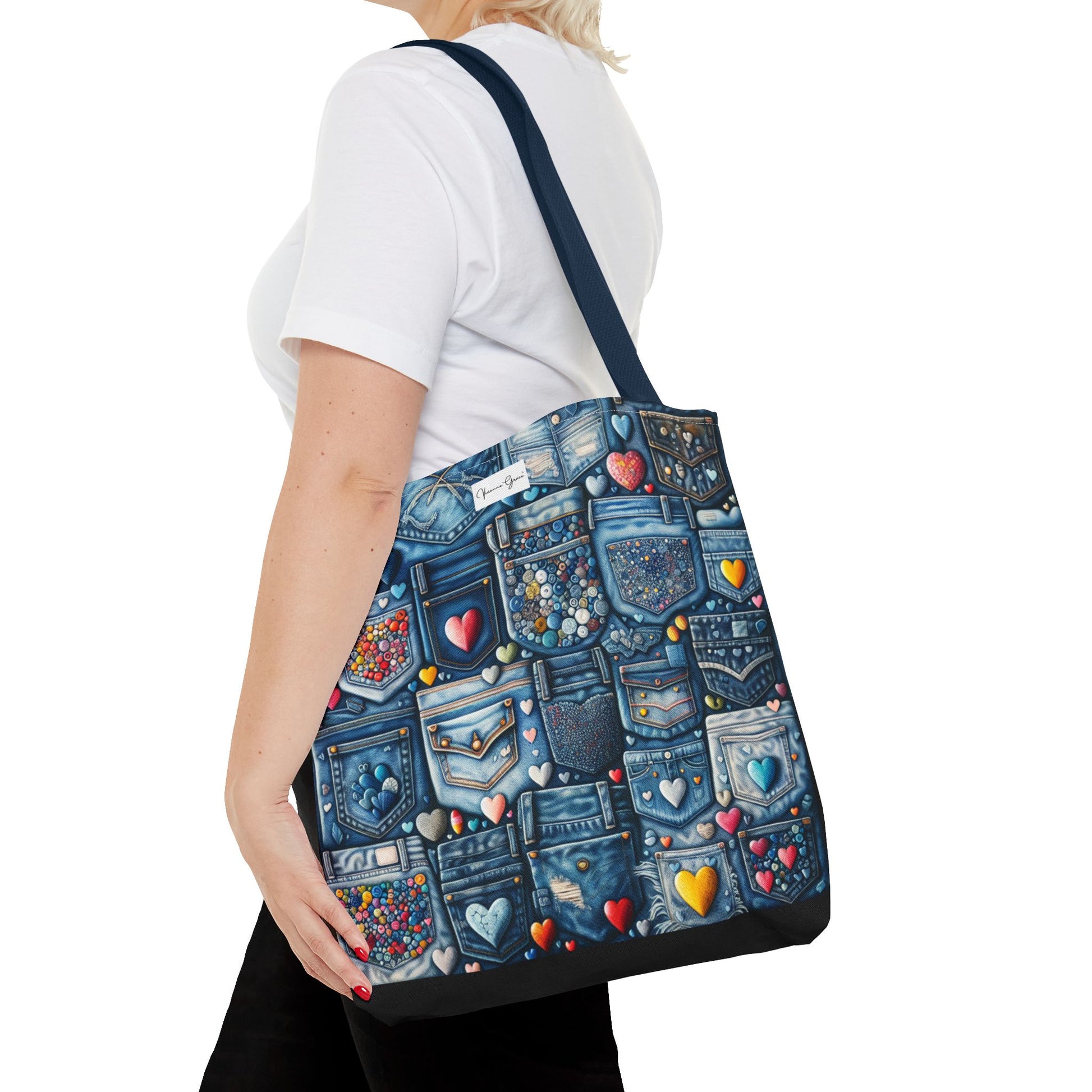 Tote Bag - BLUE JEANS - Vivienne Grace
