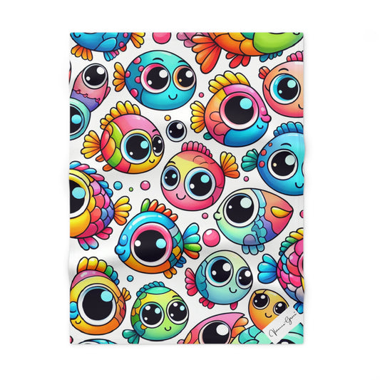 Soft Fleece Baby Blanket - BIG FISHIES