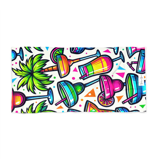 Luxurious Beach Towel - PARTY TIME - Vivienne Grace