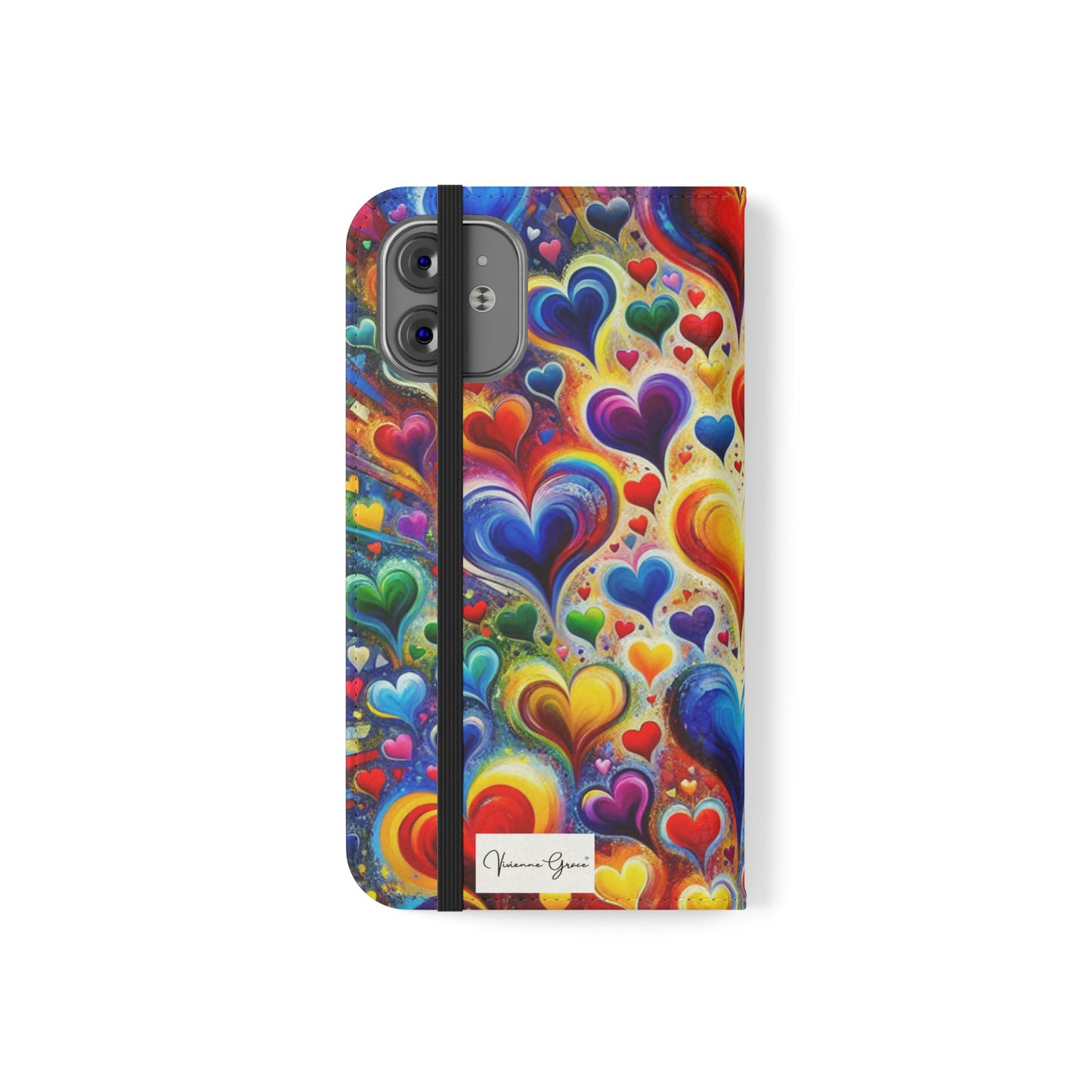 IPhone - Flip Case - BRIGHT HEARTS - Vivienne Grace