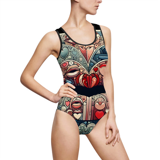 Swimsuit - Blue Lips - Vivienne Grace