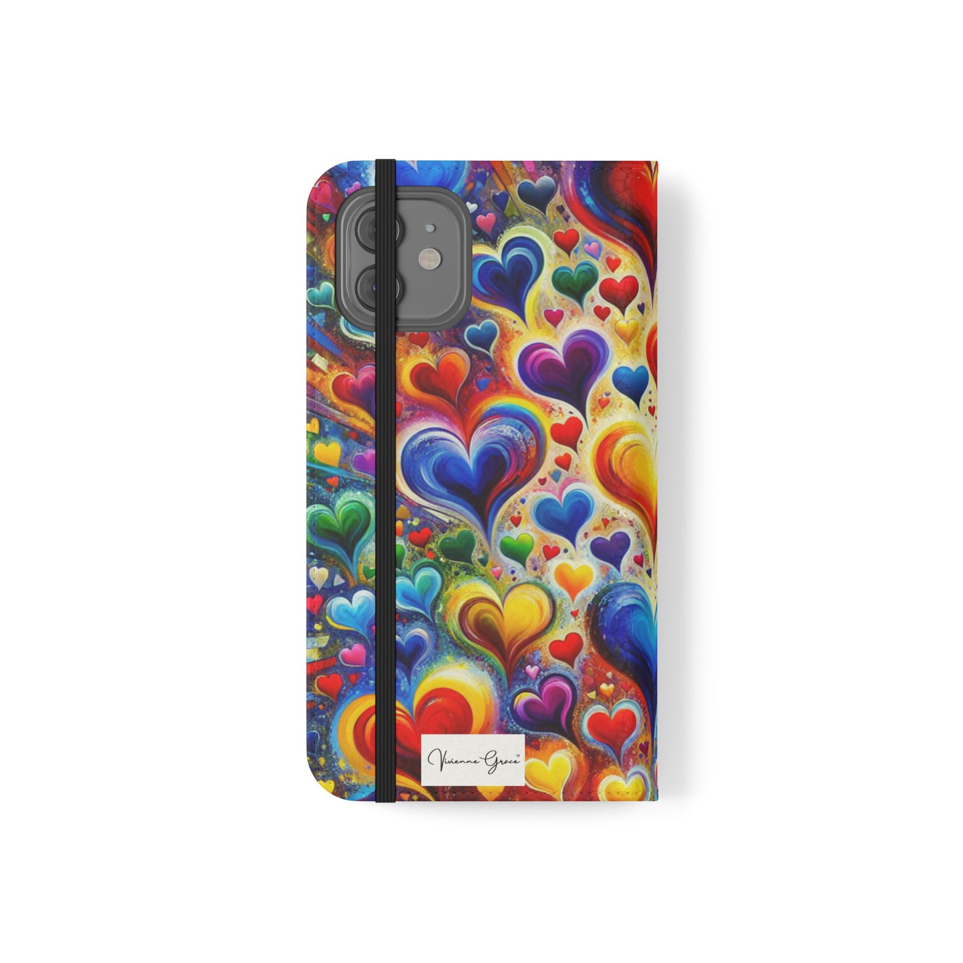 IPhone - Flip Case - BRIGHT HEARTS - Vivienne Grace