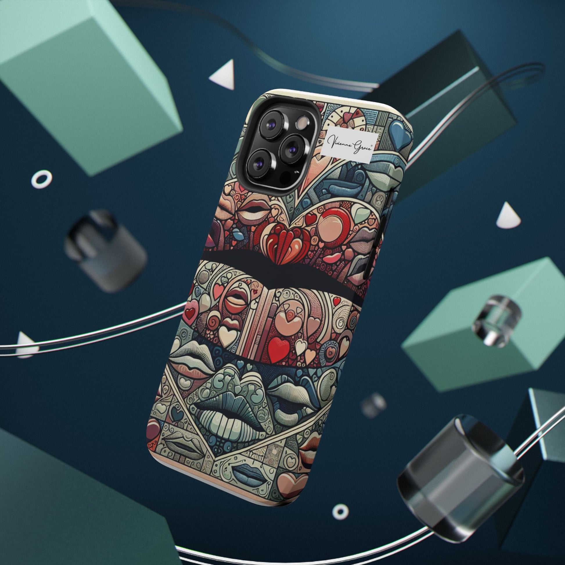 IPhone - Impact-Resistant Cases - BLUE LIPS - Vivienne Grace
