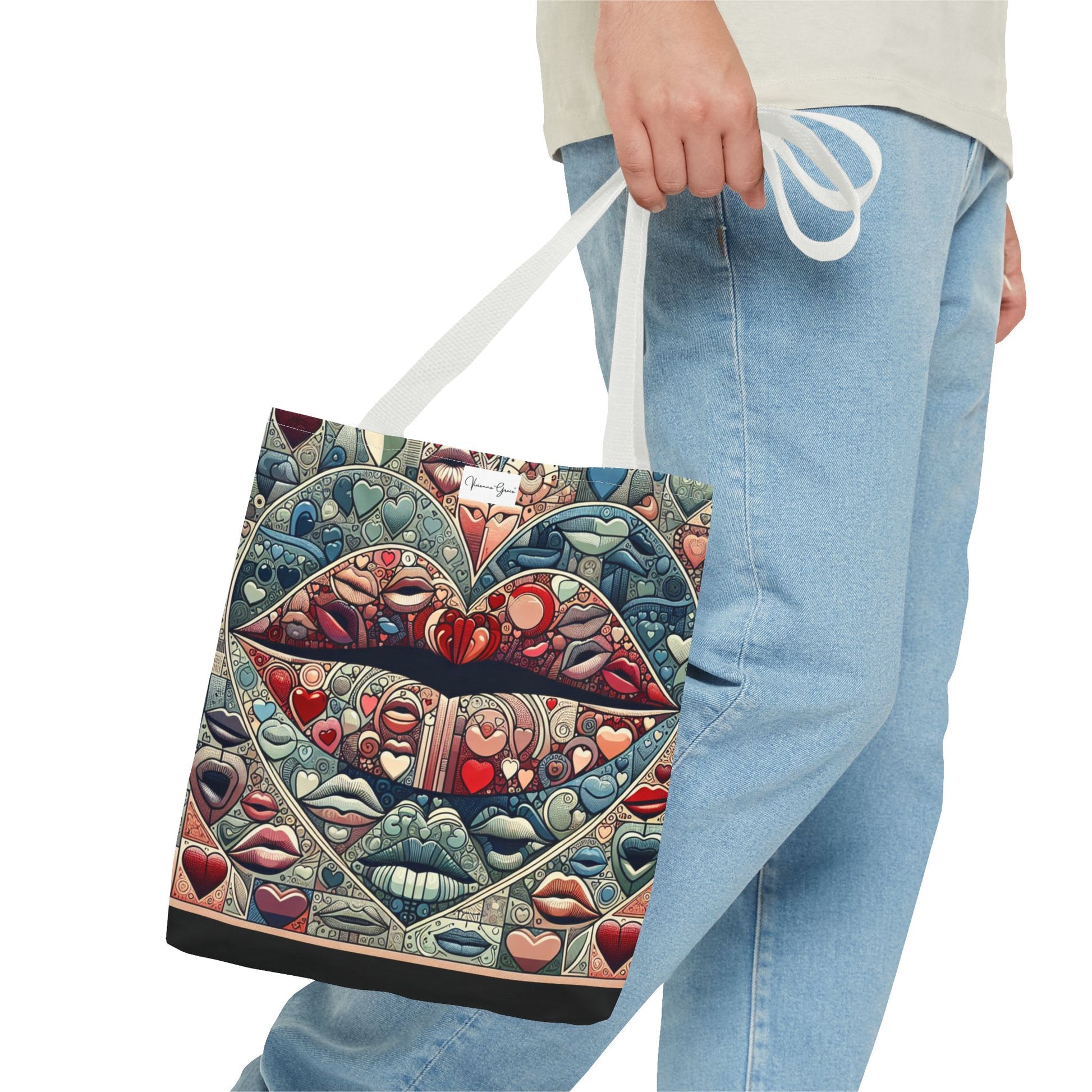 Tote Bag - BLUE LIPS - Vivienne Grace