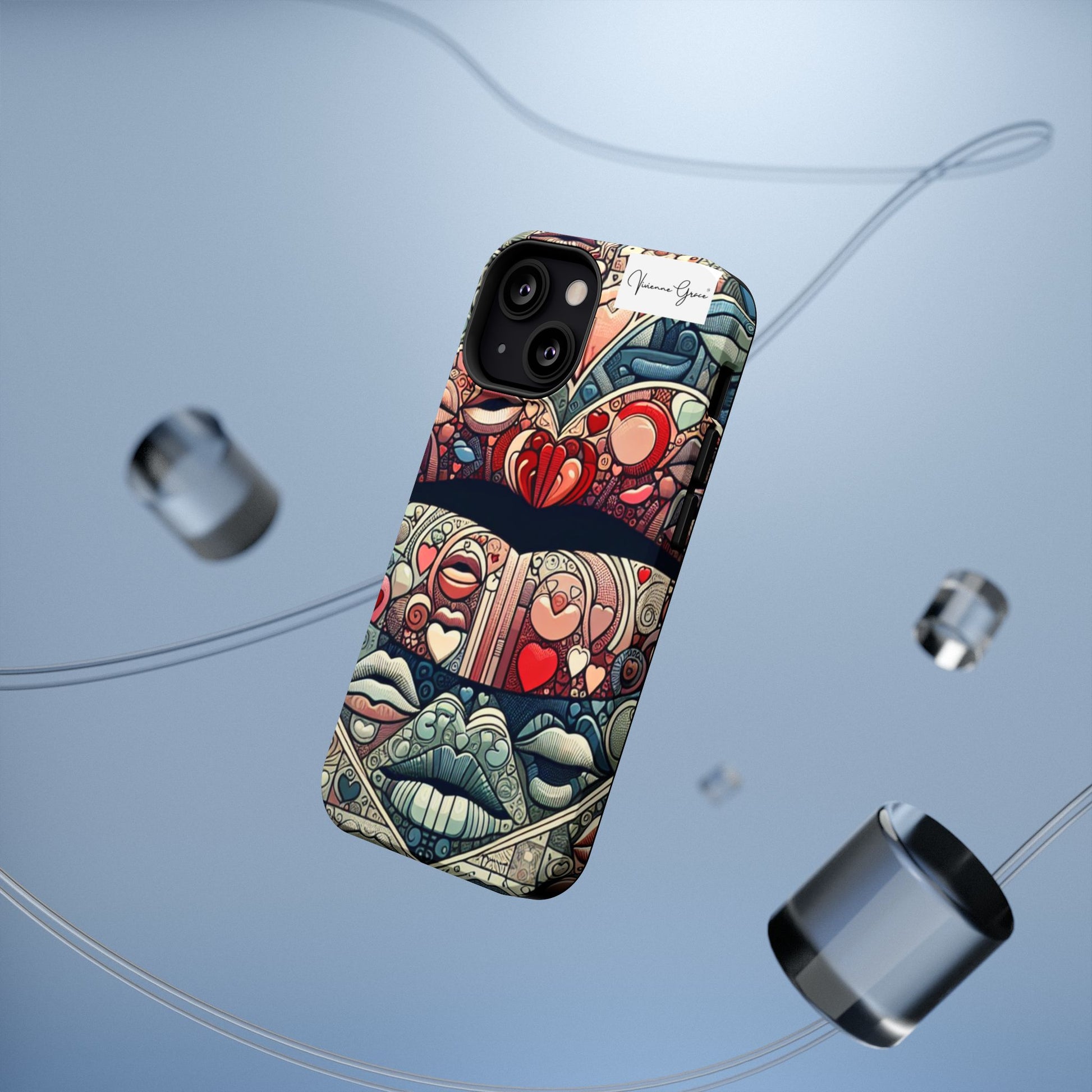 IPhone - Impact-Resistant Cases - BLUE LIPS - Vivienne Grace