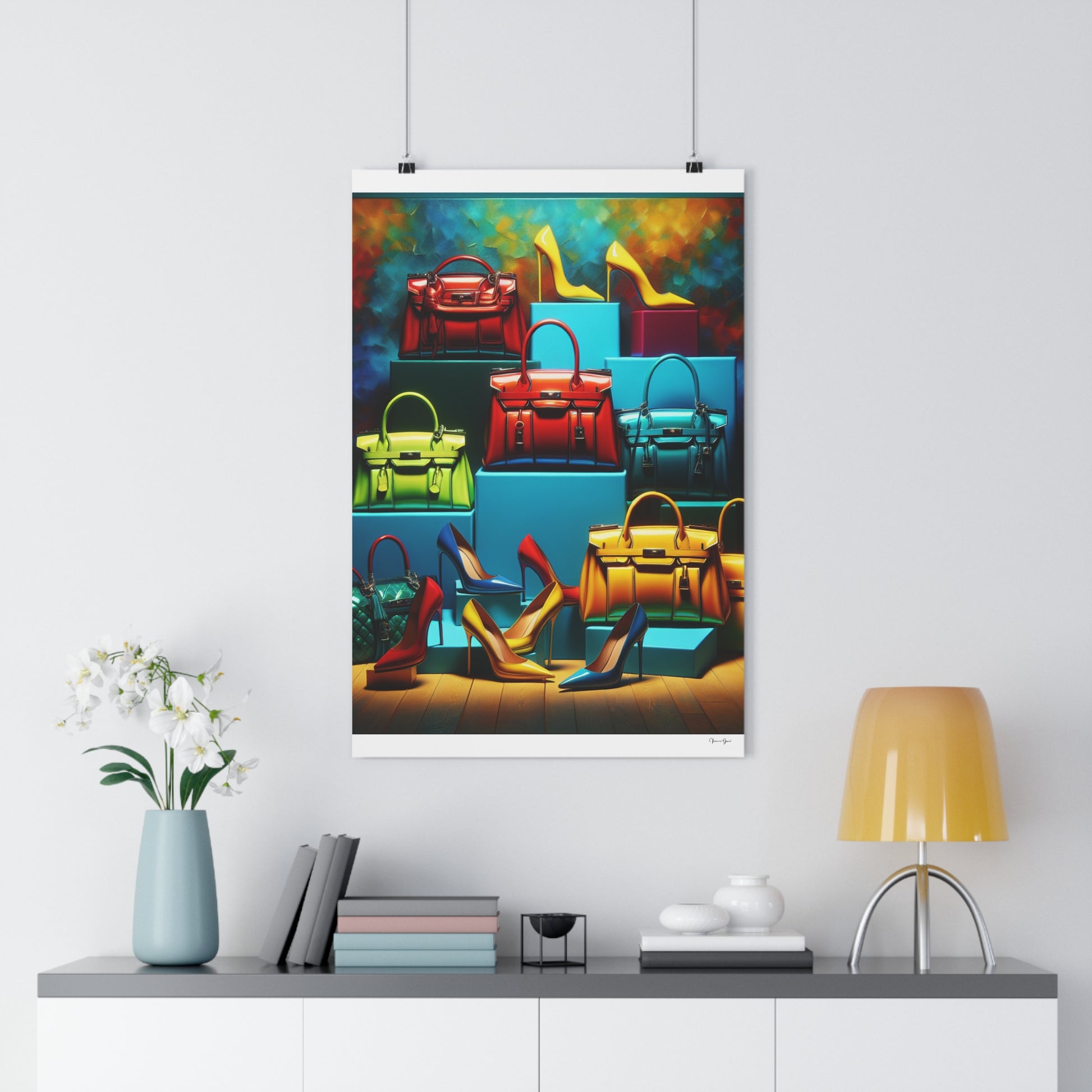 Giclée Art Print - Handbags/Stilettos - Vivienne Grace