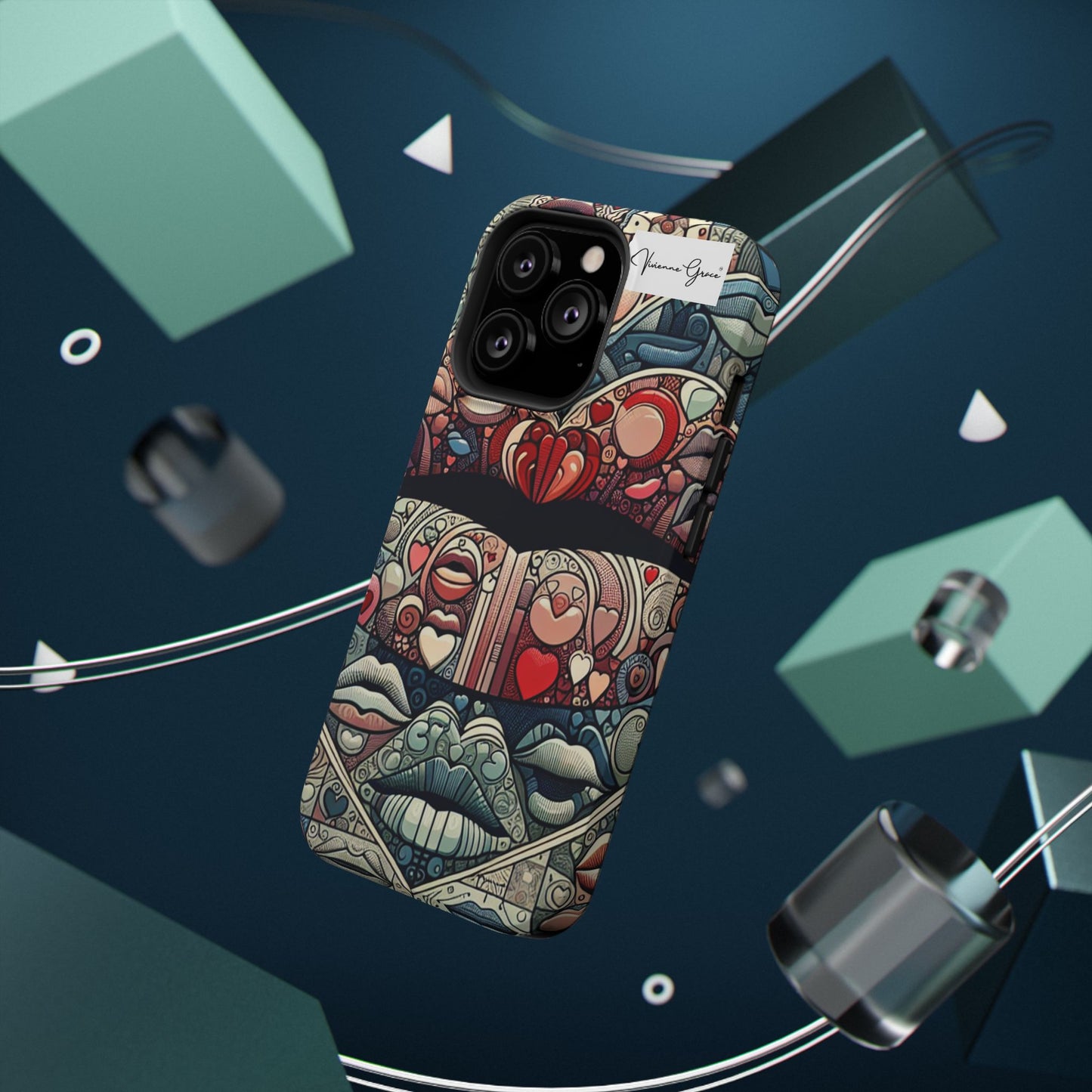 IPhone - Impact-Resistant Cases - BLUE LIPS - Vivienne Grace