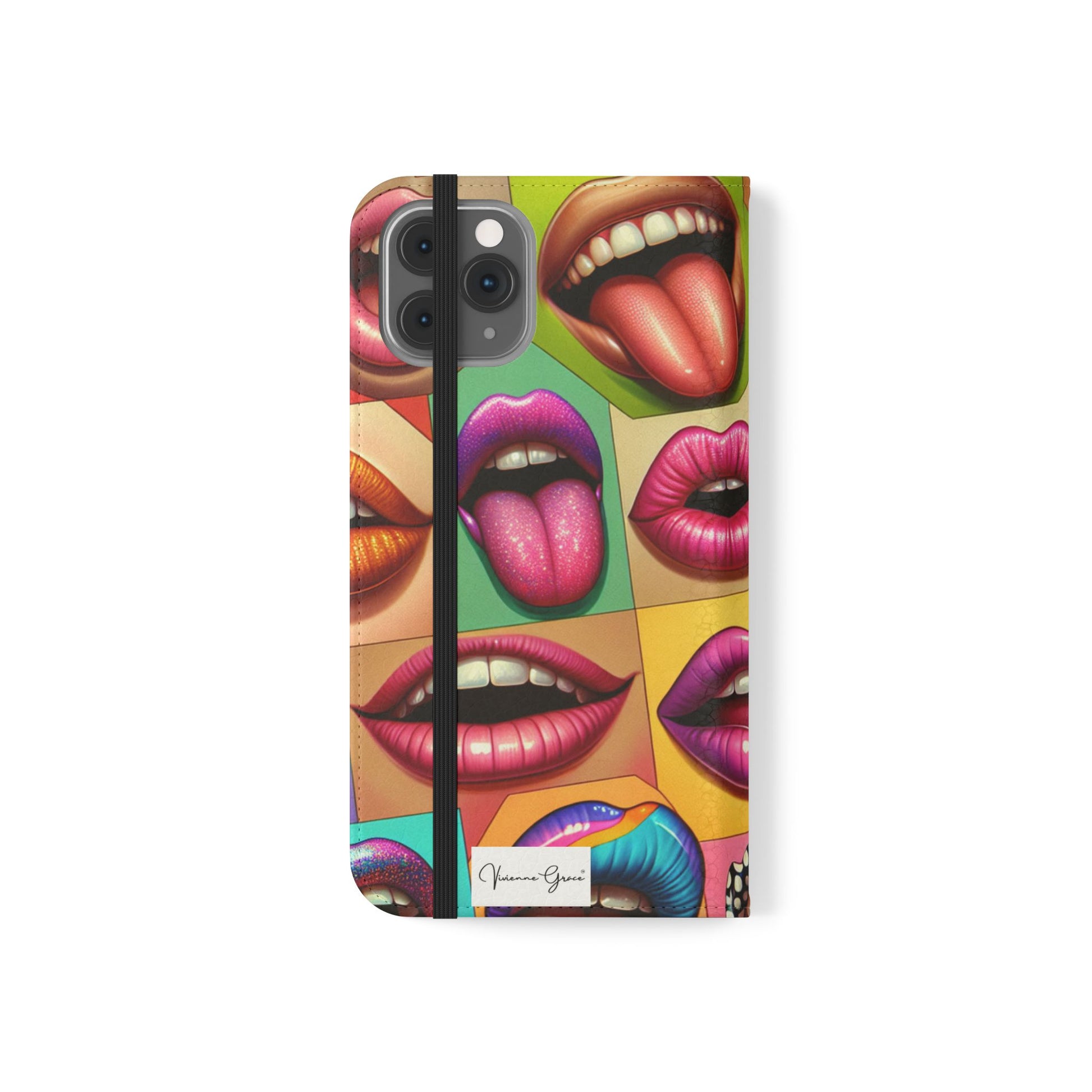 IPhone - Flip Case - LIPS - Vivienne Grace
