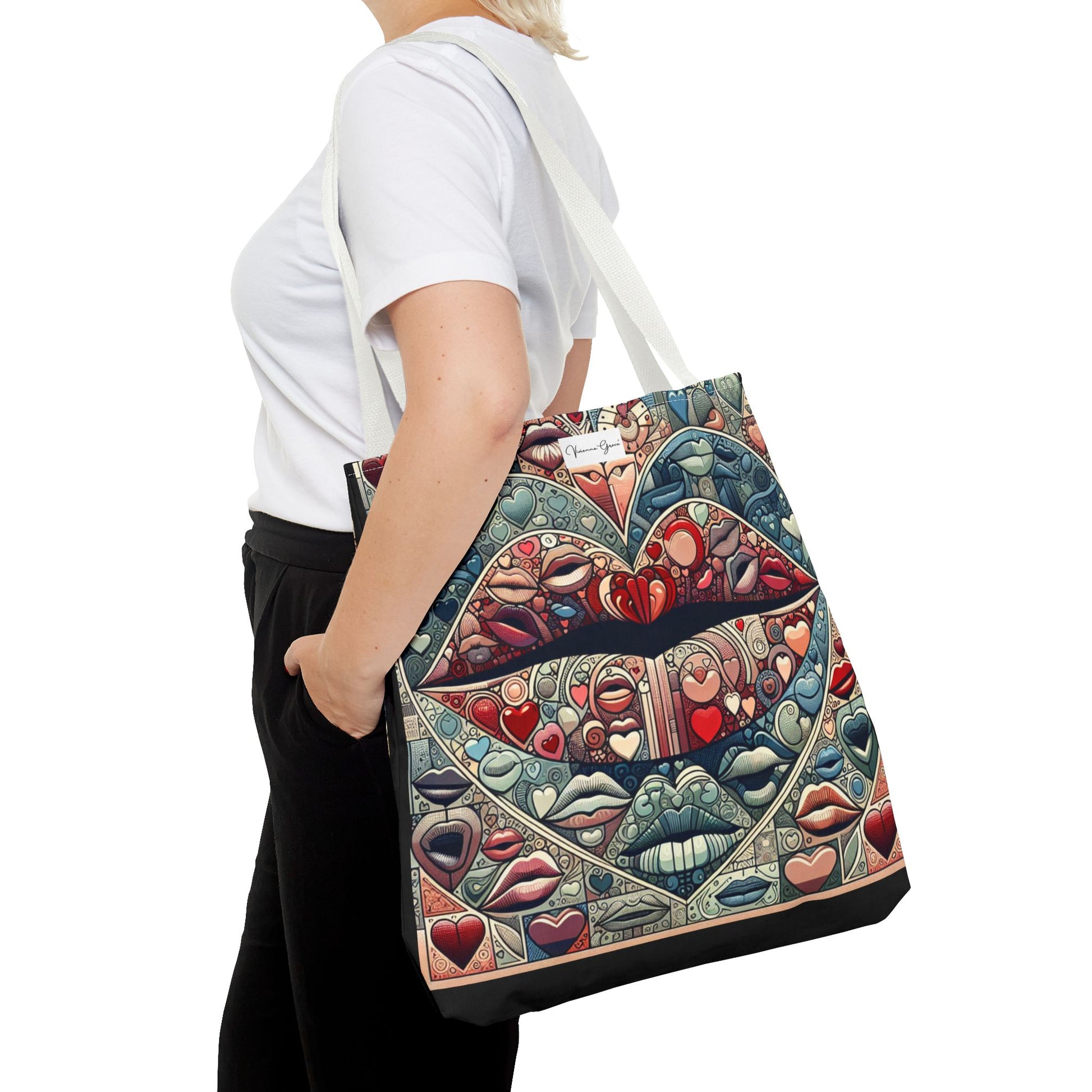 Tote Bag - BLUE LIPS - Vivienne Grace
