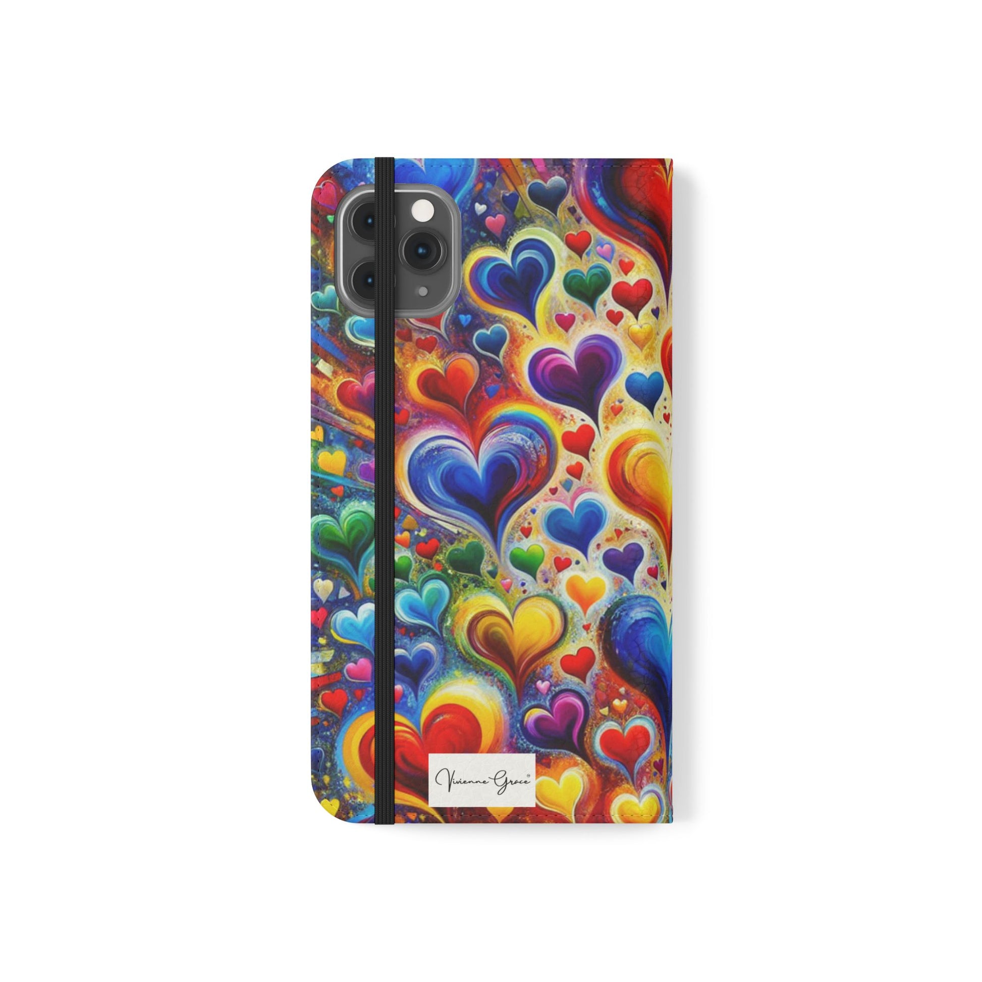 IPhone - Flip Case - BRIGHT HEARTS - Vivienne Grace