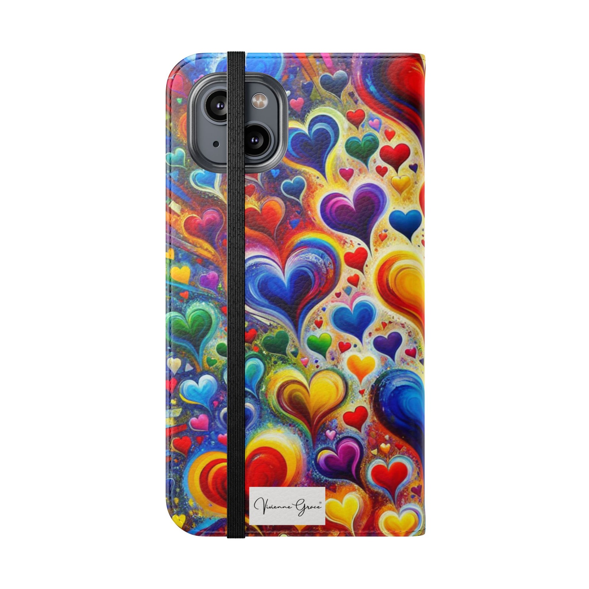 IPhone - Flip Case - BRIGHT HEARTS - Vivienne Grace