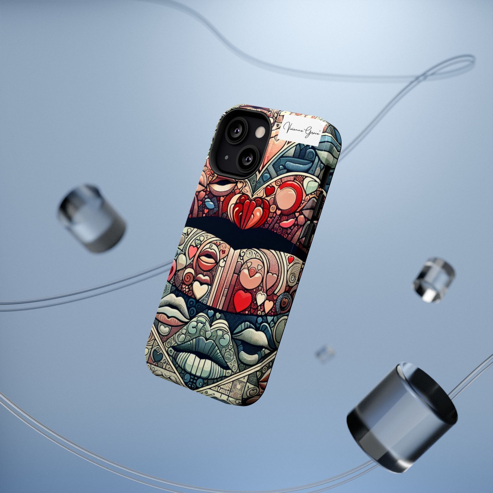 IPhone - Impact-Resistant Cases - BLUE LIPS - Vivienne Grace