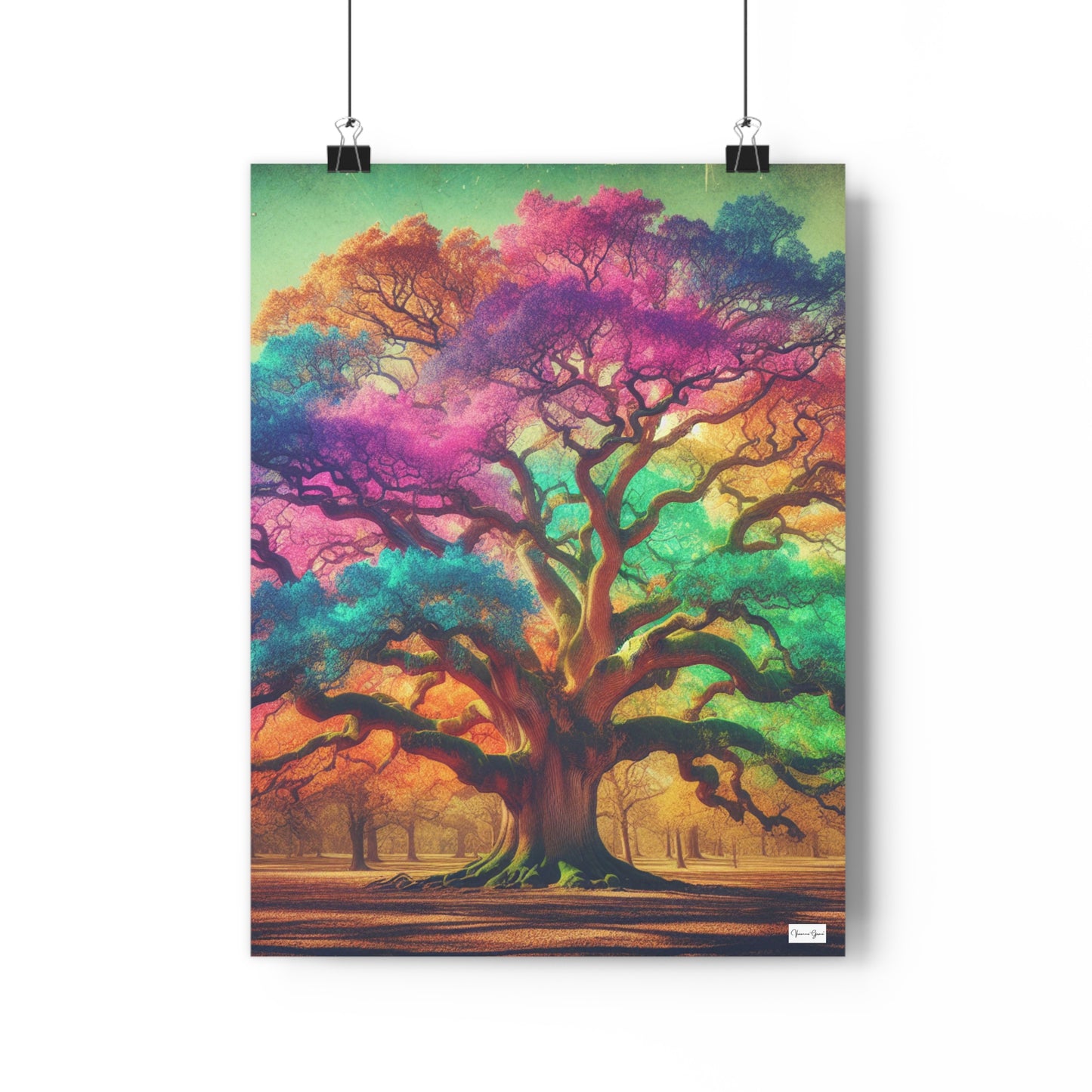 Giclée Art Print - Colorful Oak - Vivienne Grace