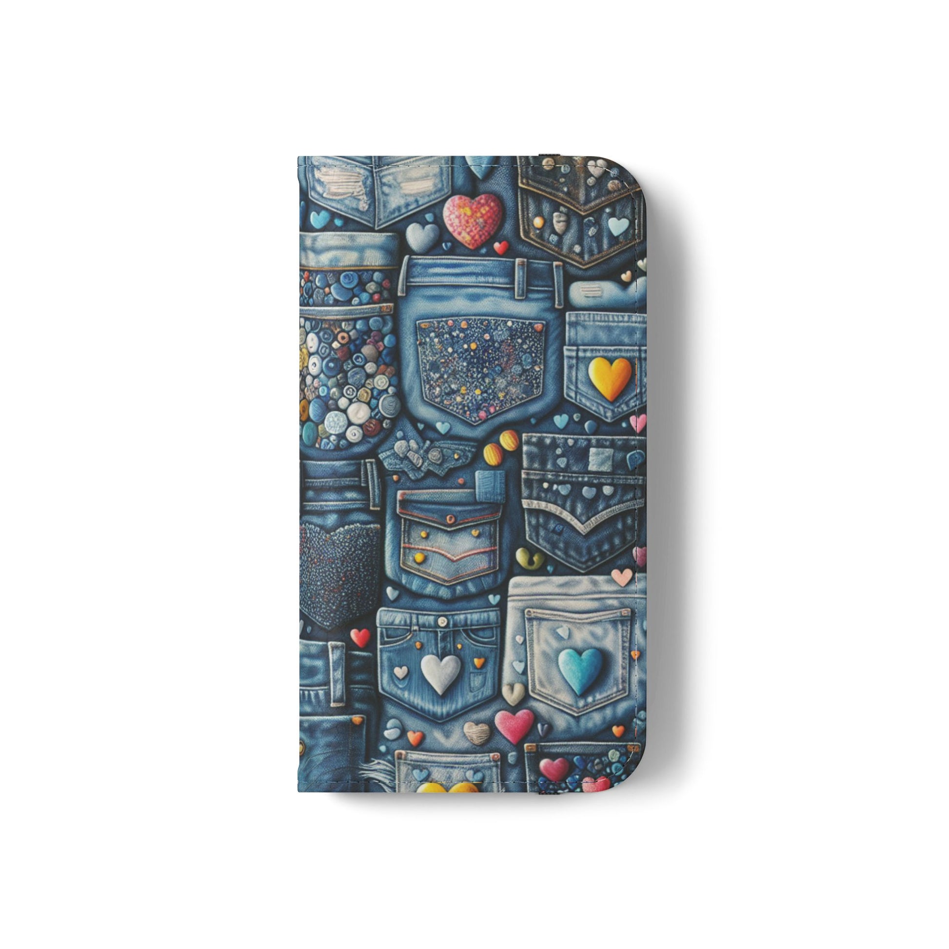 IPhone - Flip Case - BLUE JEANS - Vivienne Grace
