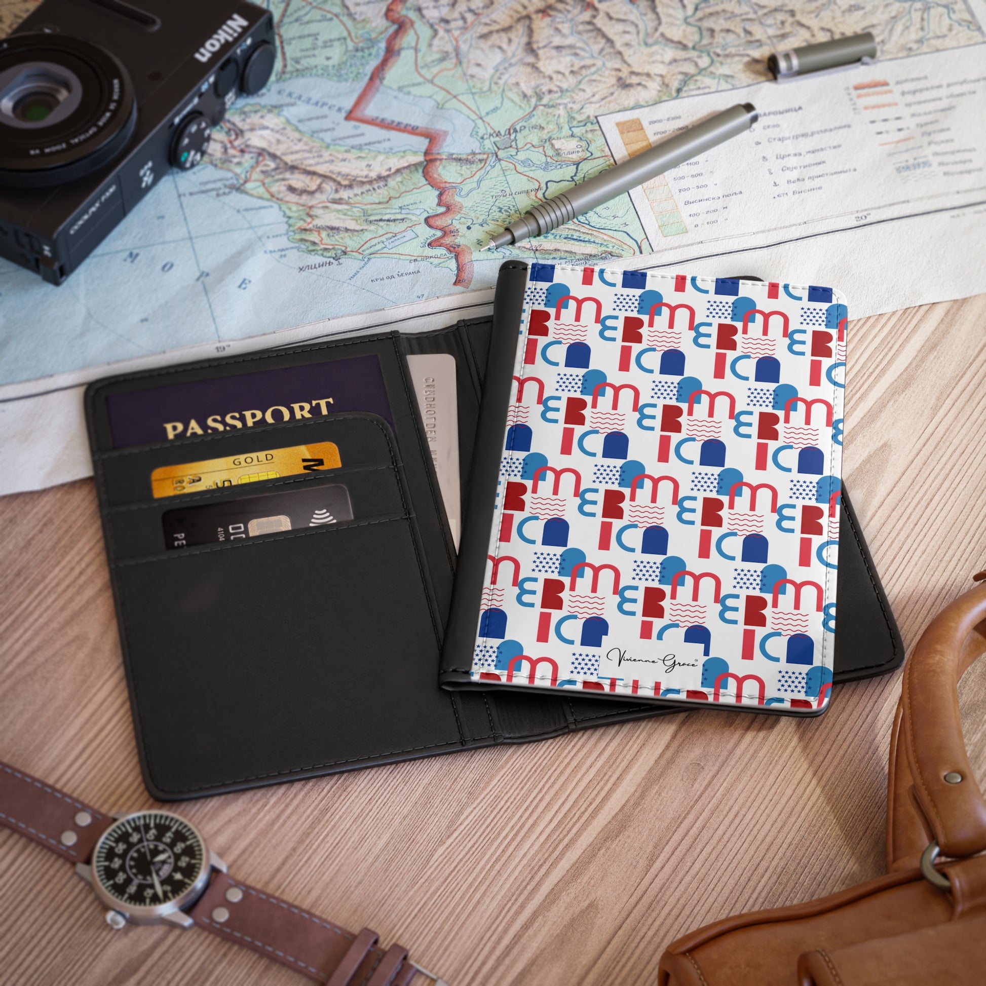 Passport Cover - AMERICA - Vivienne Grace