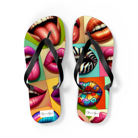 Flip Flops - LIPS - Vivienne Grace