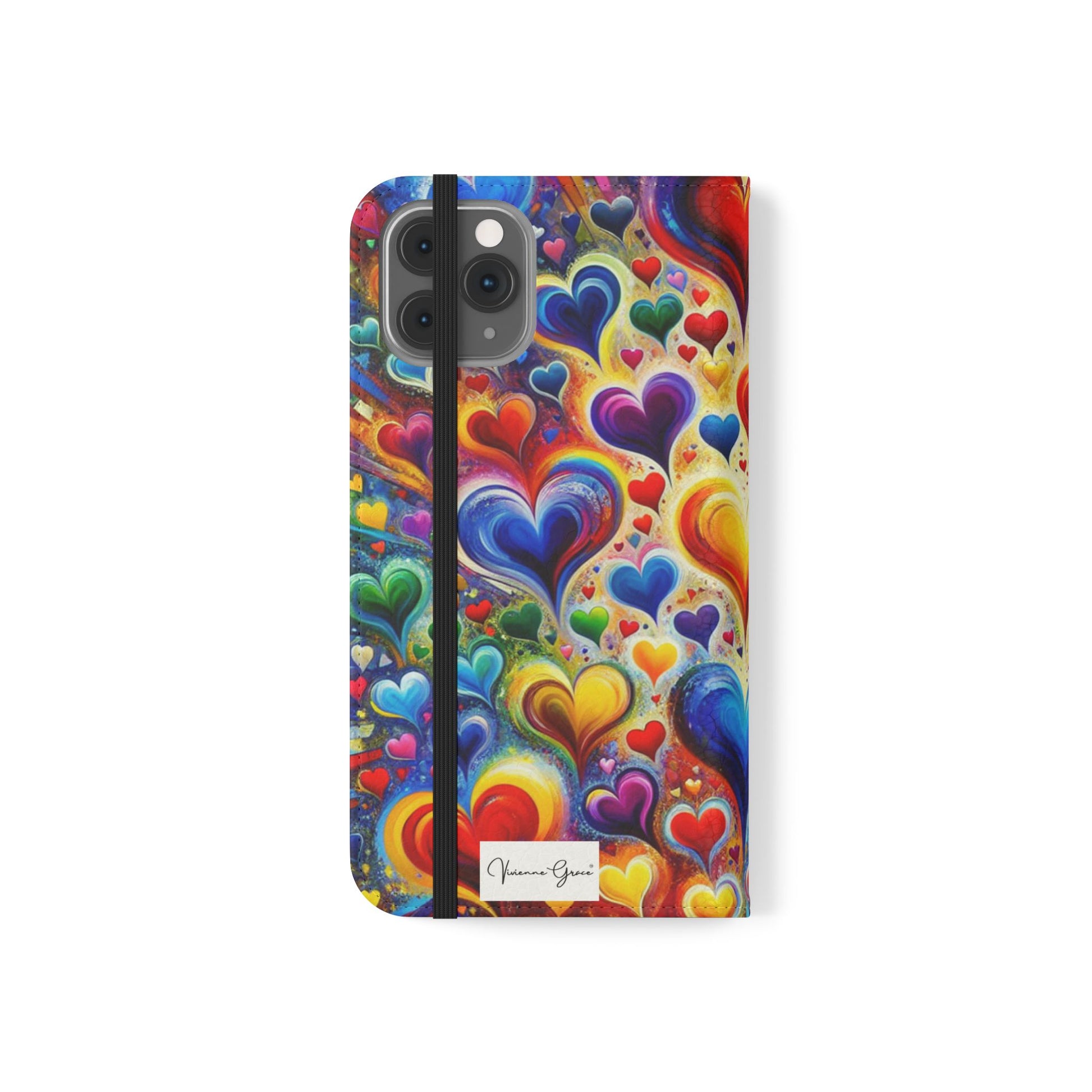 IPhone - Flip Case - BRIGHT HEARTS - Vivienne Grace