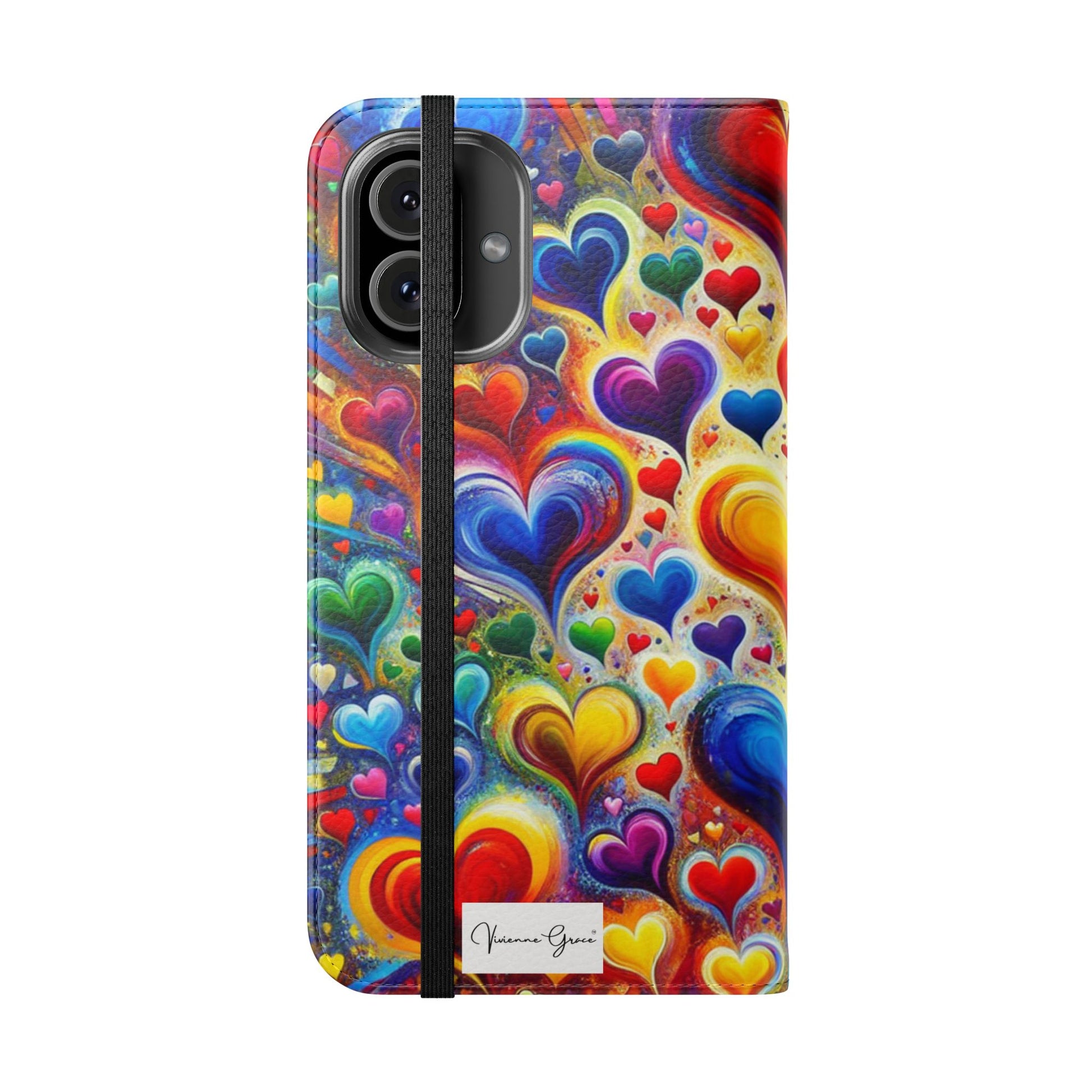 IPhone - Flip Case - BRIGHT HEARTS - Vivienne Grace