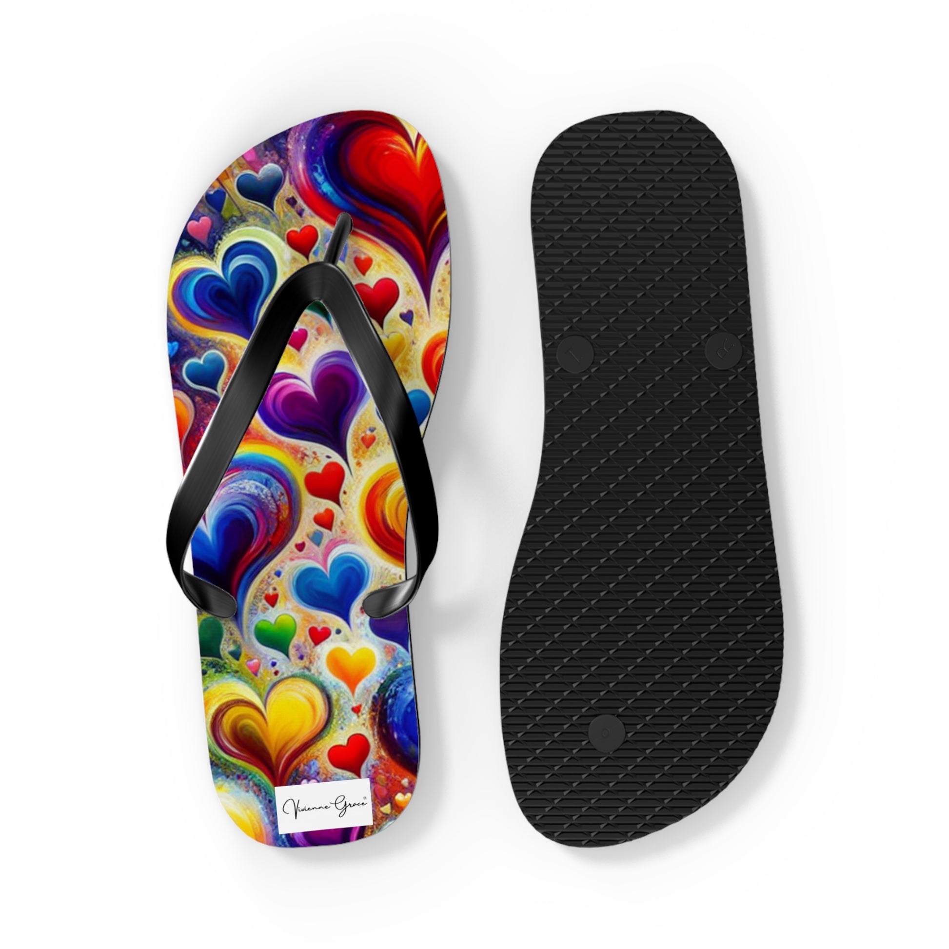 Flip Flops - BIG HEARTS - Vivienne Grace