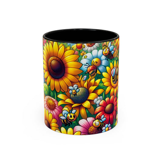 Coffee Mug - SUNFLOWERS/BEES - Vivienne Grace