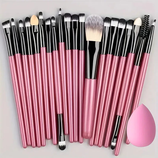 20 Piece Makeup Brush Kit and Egg Applicator