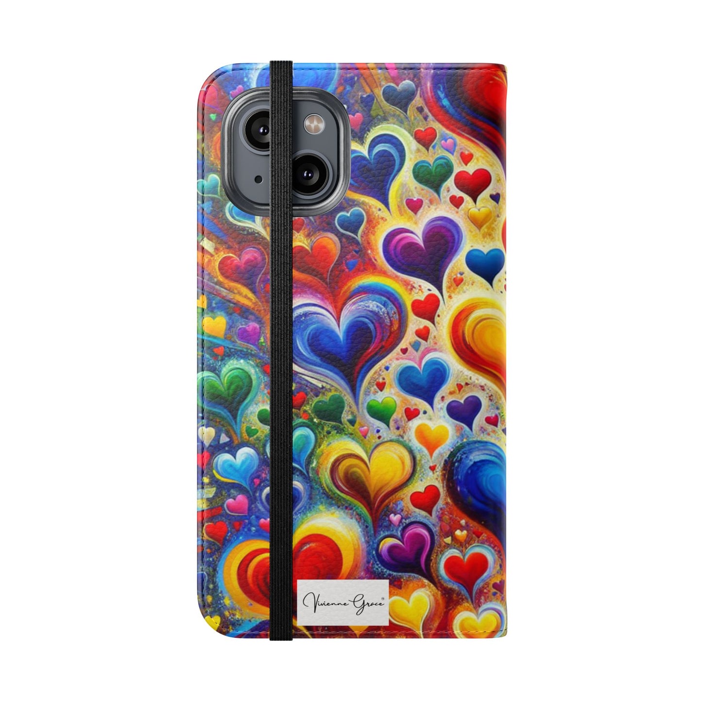 IPhone - Flip Case - BRIGHT HEARTS - Vivienne Grace