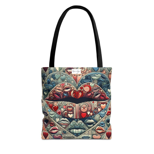 Tote Bag - BLUE LIPS - Vivienne Grace