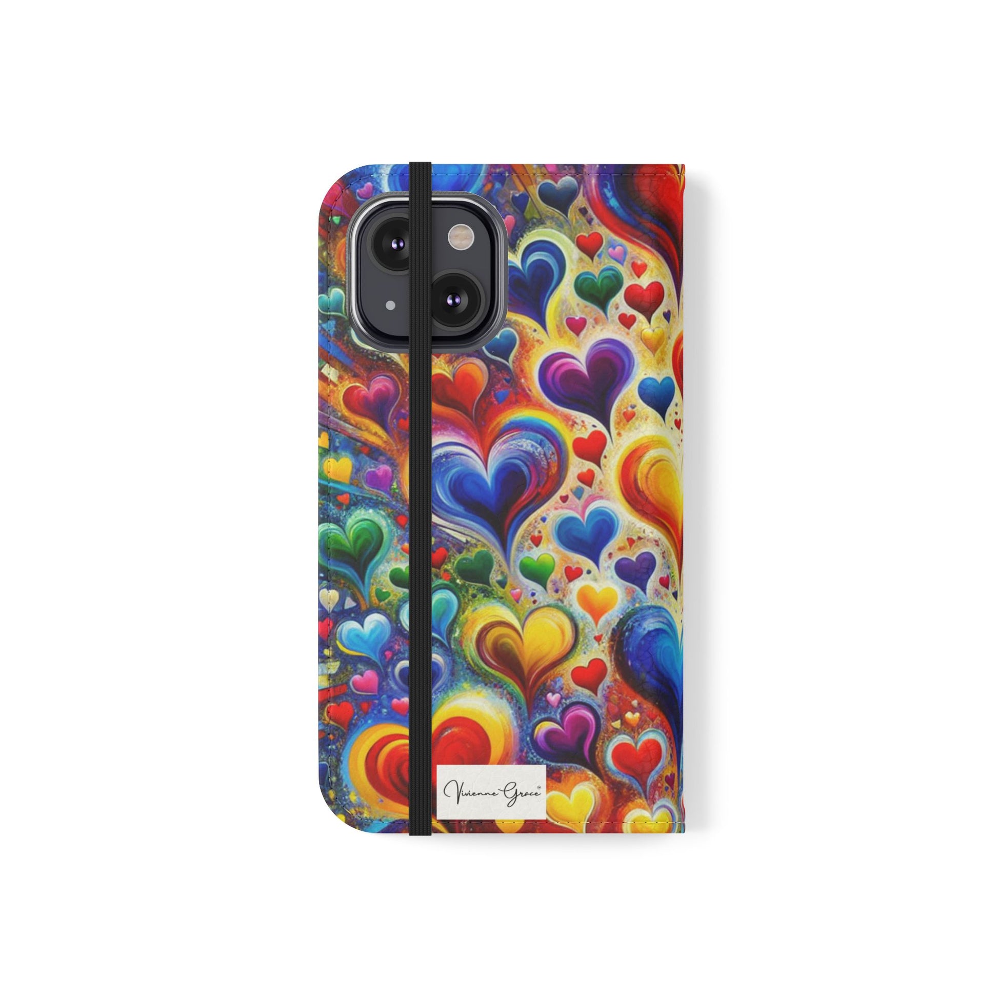 IPhone - Flip Case - BRIGHT HEARTS - Vivienne Grace