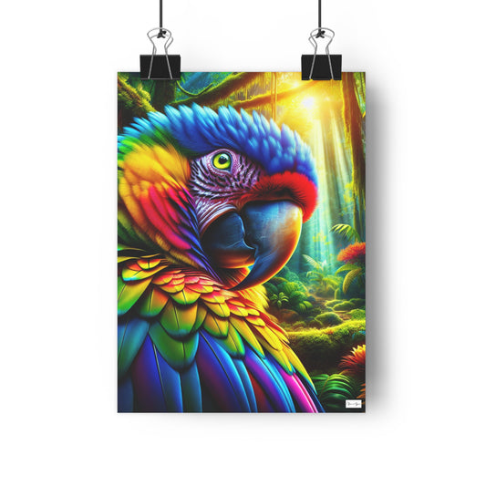 Giclée Art Print - BRIGHT PARROT - Vivienne Grace