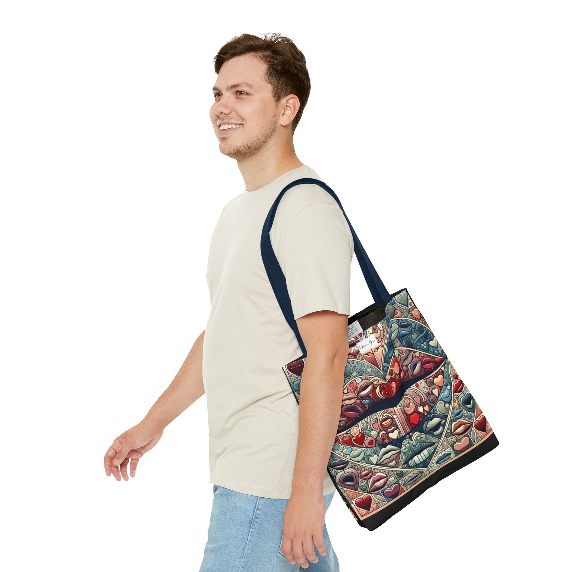 Tote Bag - BLUE LIPS - Vivienne Grace