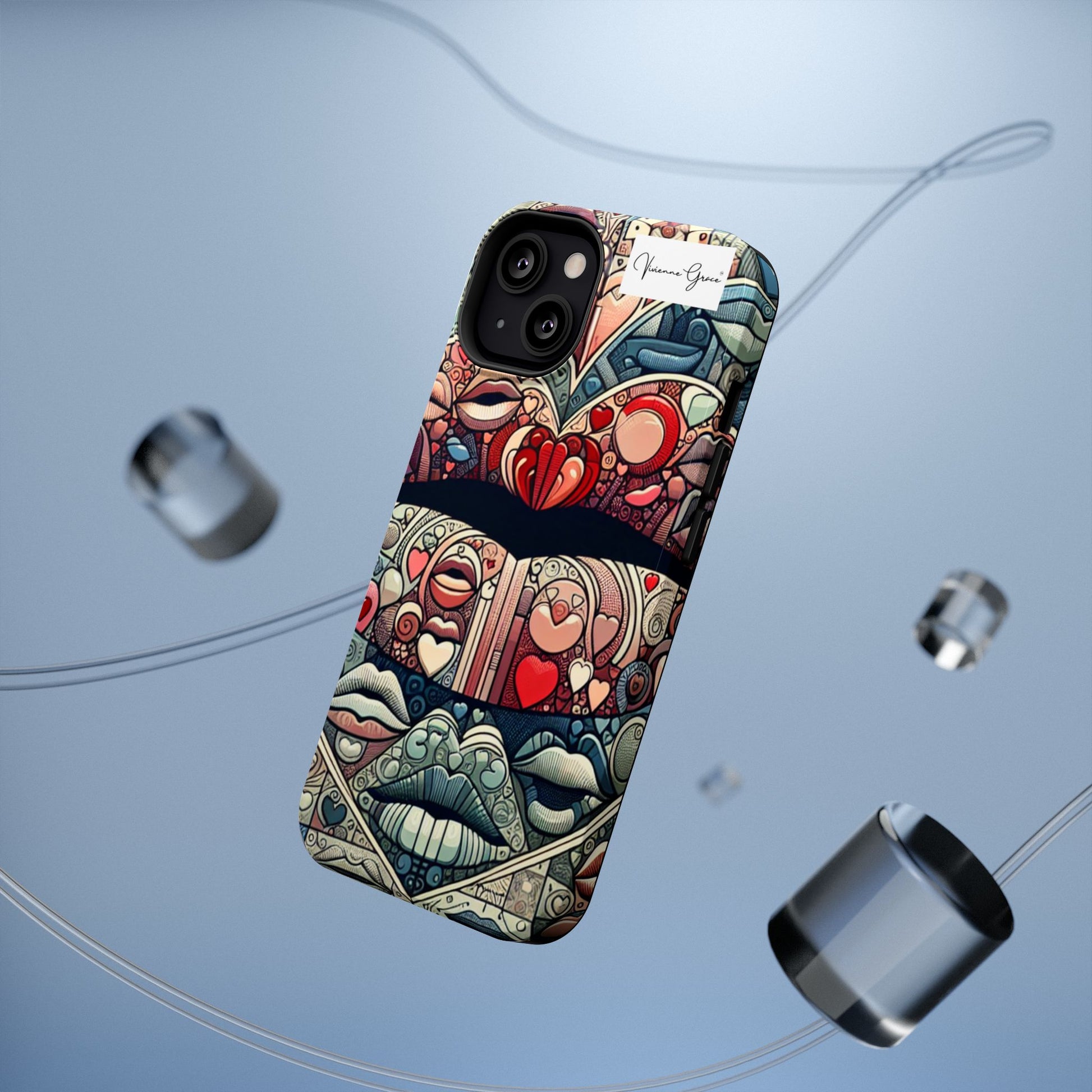 IPhone - Impact-Resistant Cases - BLUE LIPS - Vivienne Grace