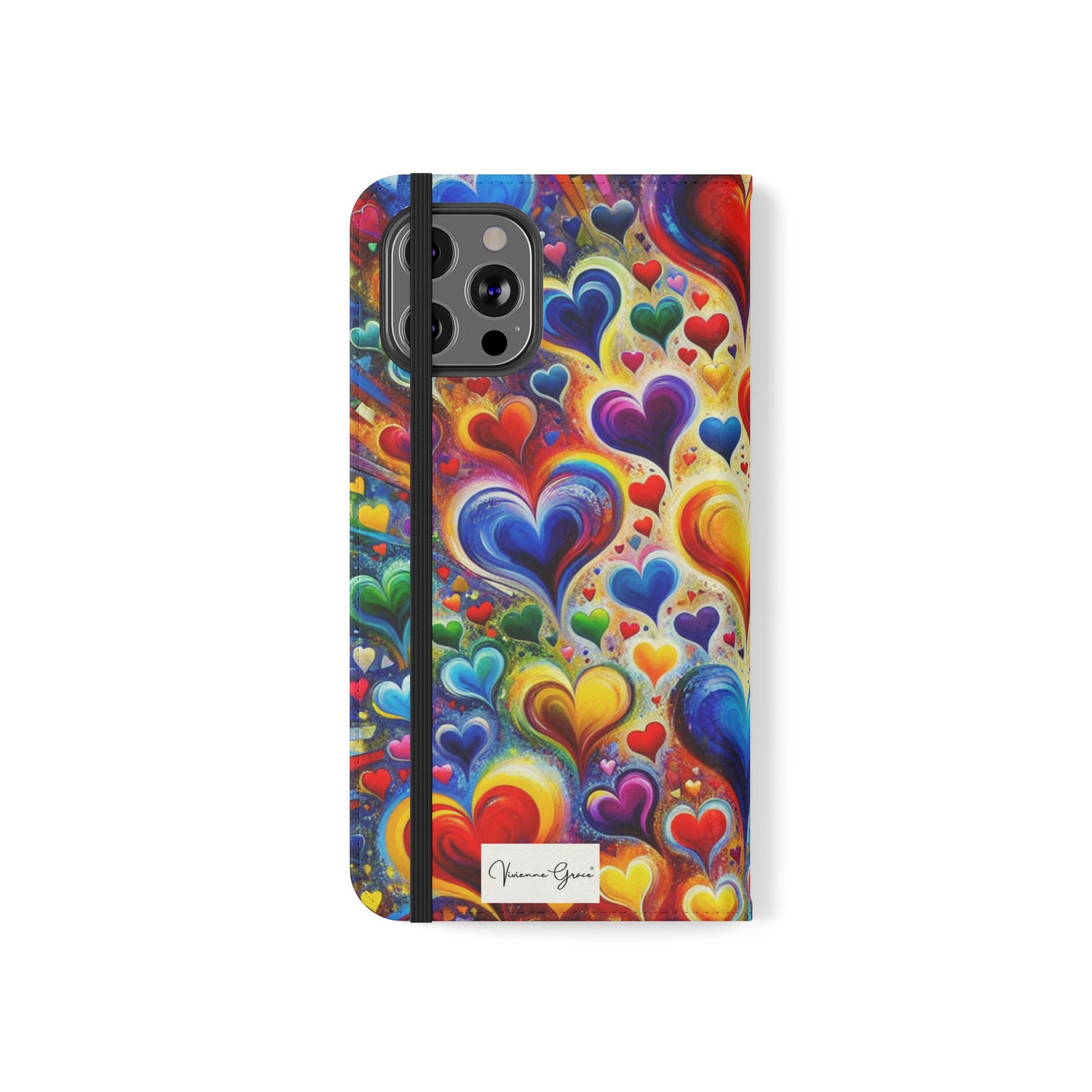 IPhone - Flip Case - BRIGHT HEARTS - Vivienne Grace