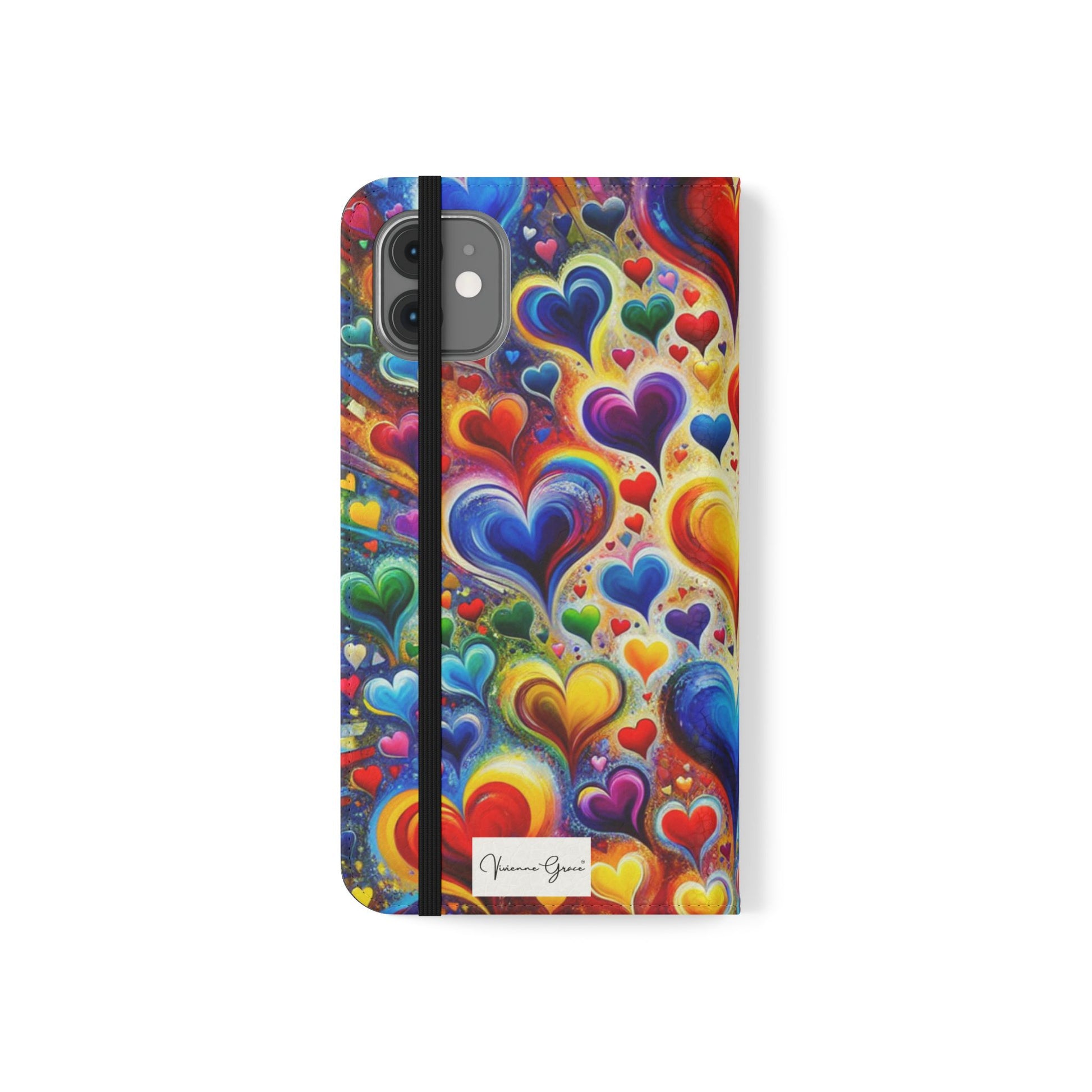 IPhone - Flip Case - BRIGHT HEARTS - Vivienne Grace