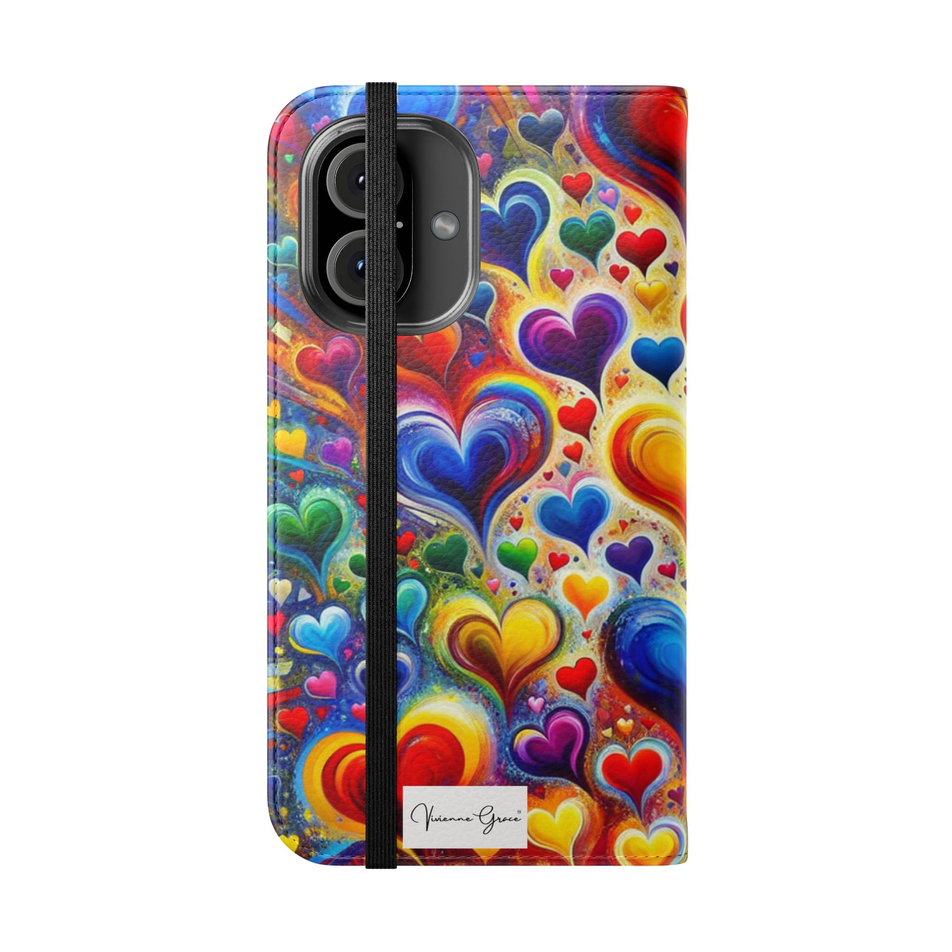IPhone - Flip Case - BRIGHT HEARTS - Vivienne Grace