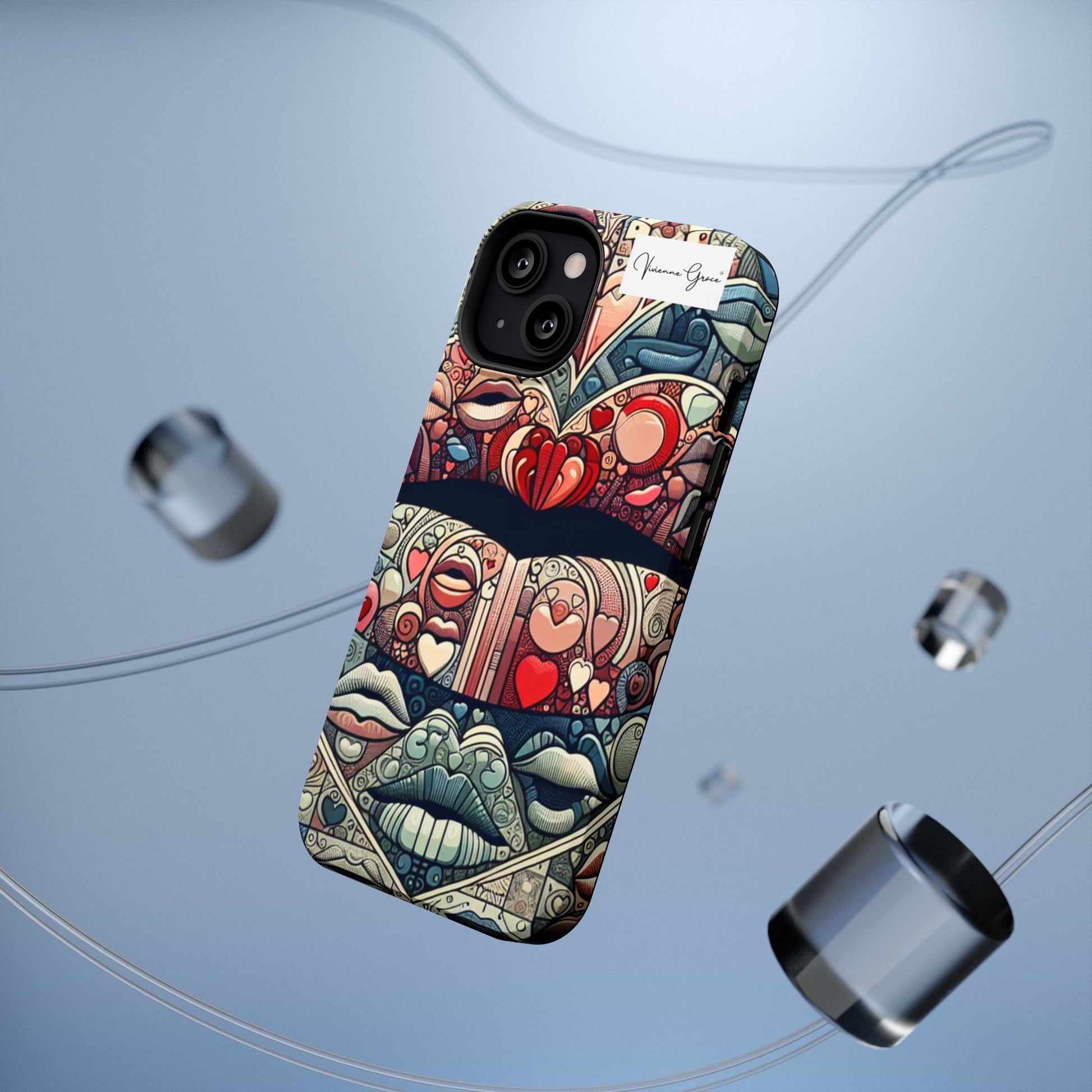 IPhone - Impact-Resistant Cases - BLUE LIPS - Vivienne Grace