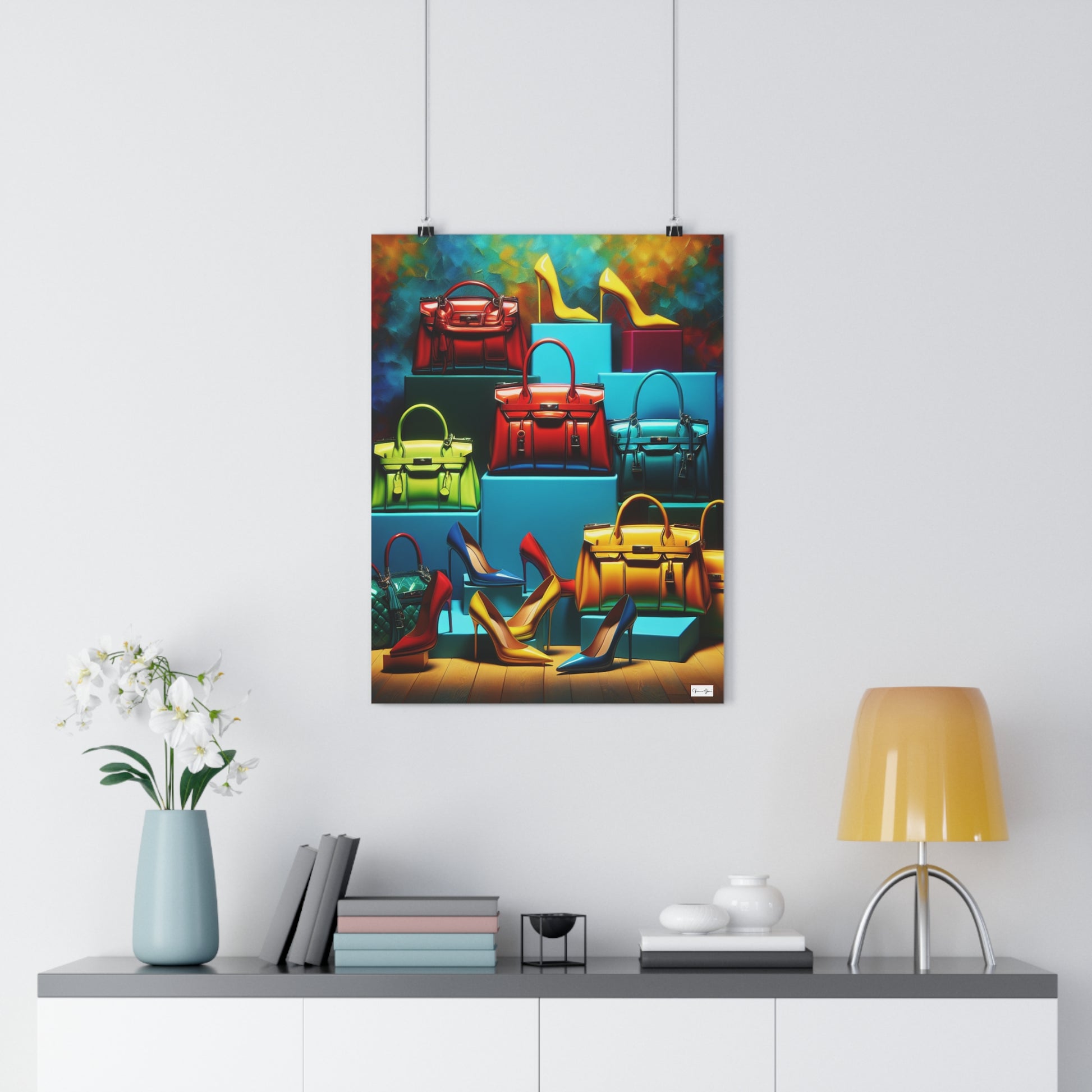 Giclée Art Print - Handbags/Stilettos - Vivienne Grace