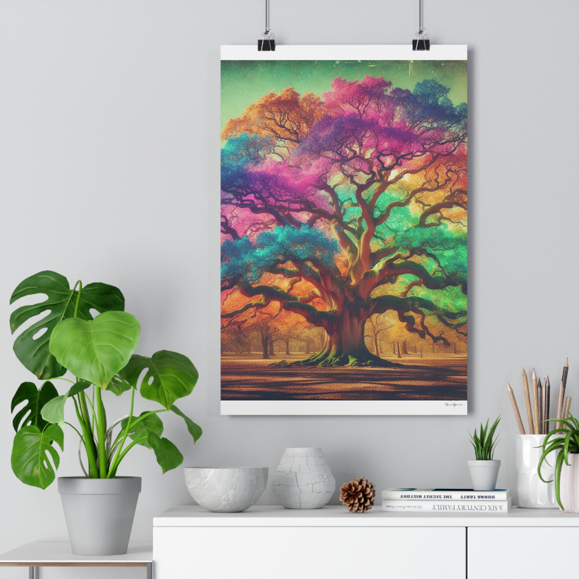 Giclée Art Print - Colorful Oak - Vivienne Grace