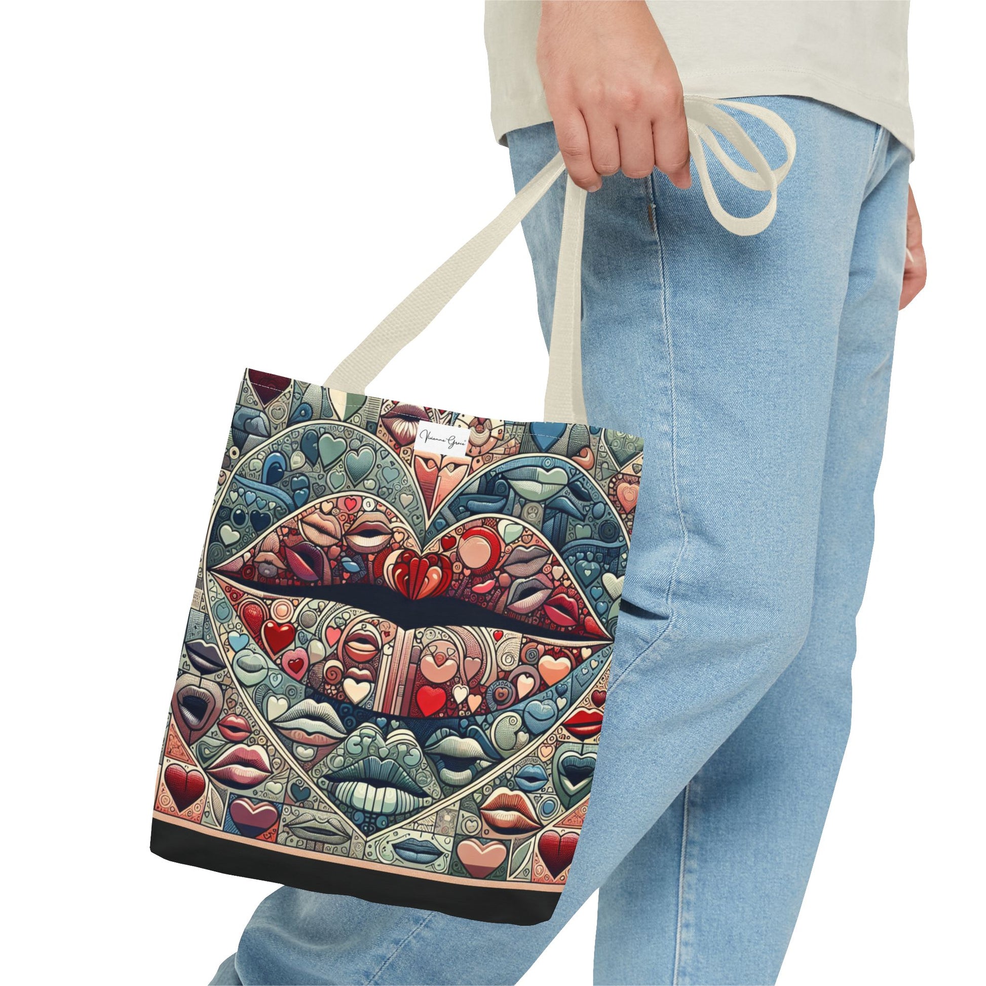 Tote Bag - BLUE LIPS - Vivienne Grace