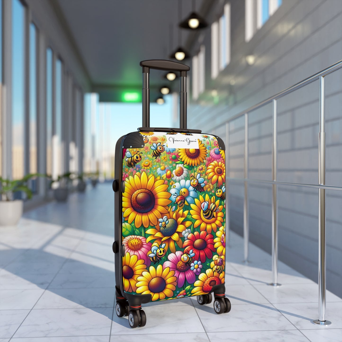 Suitcase - SUNFLOWERS/BEES